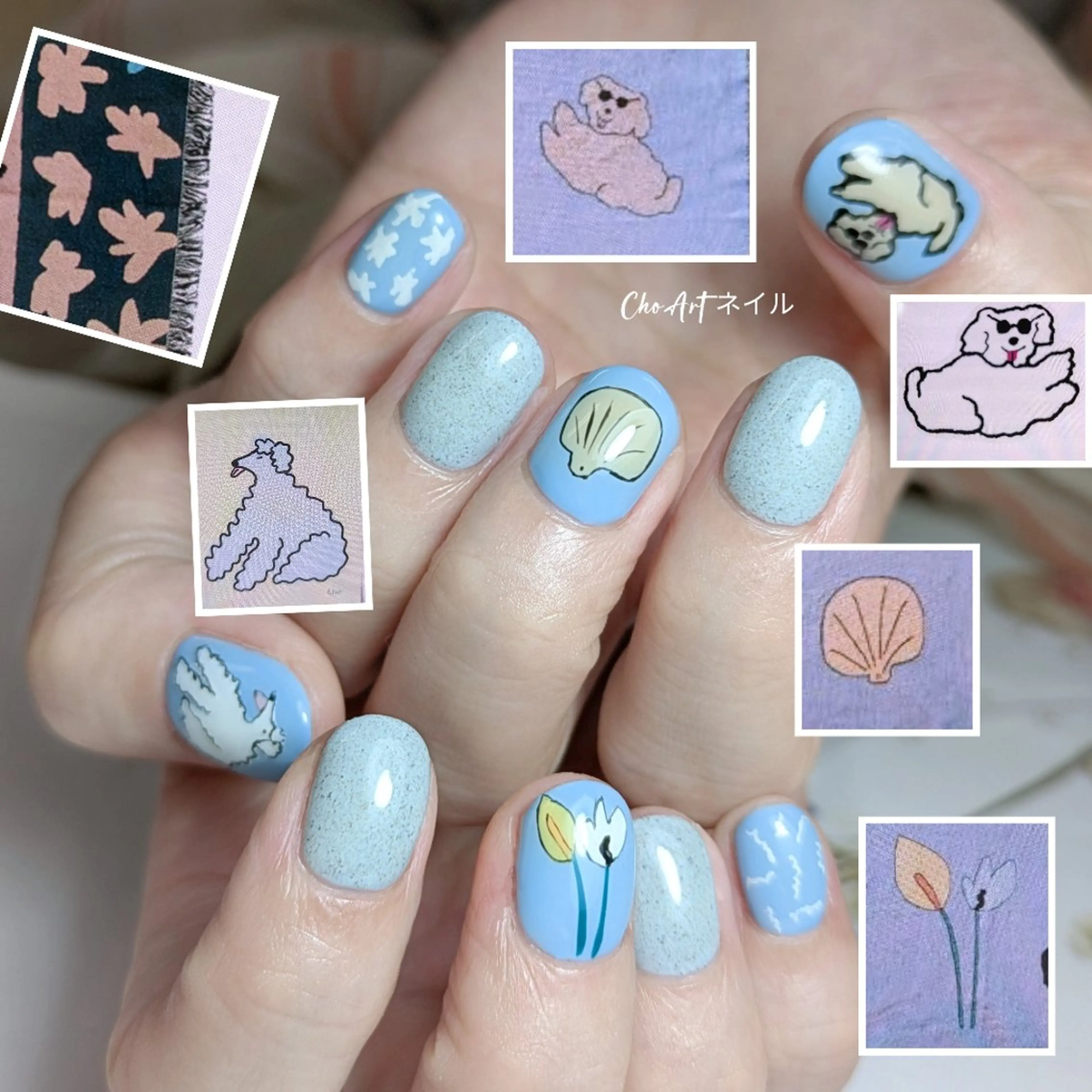 【ご新規様💖初回ソフトジェルオフ無料】持ち込みデザイン可アート6本やり放題の写真