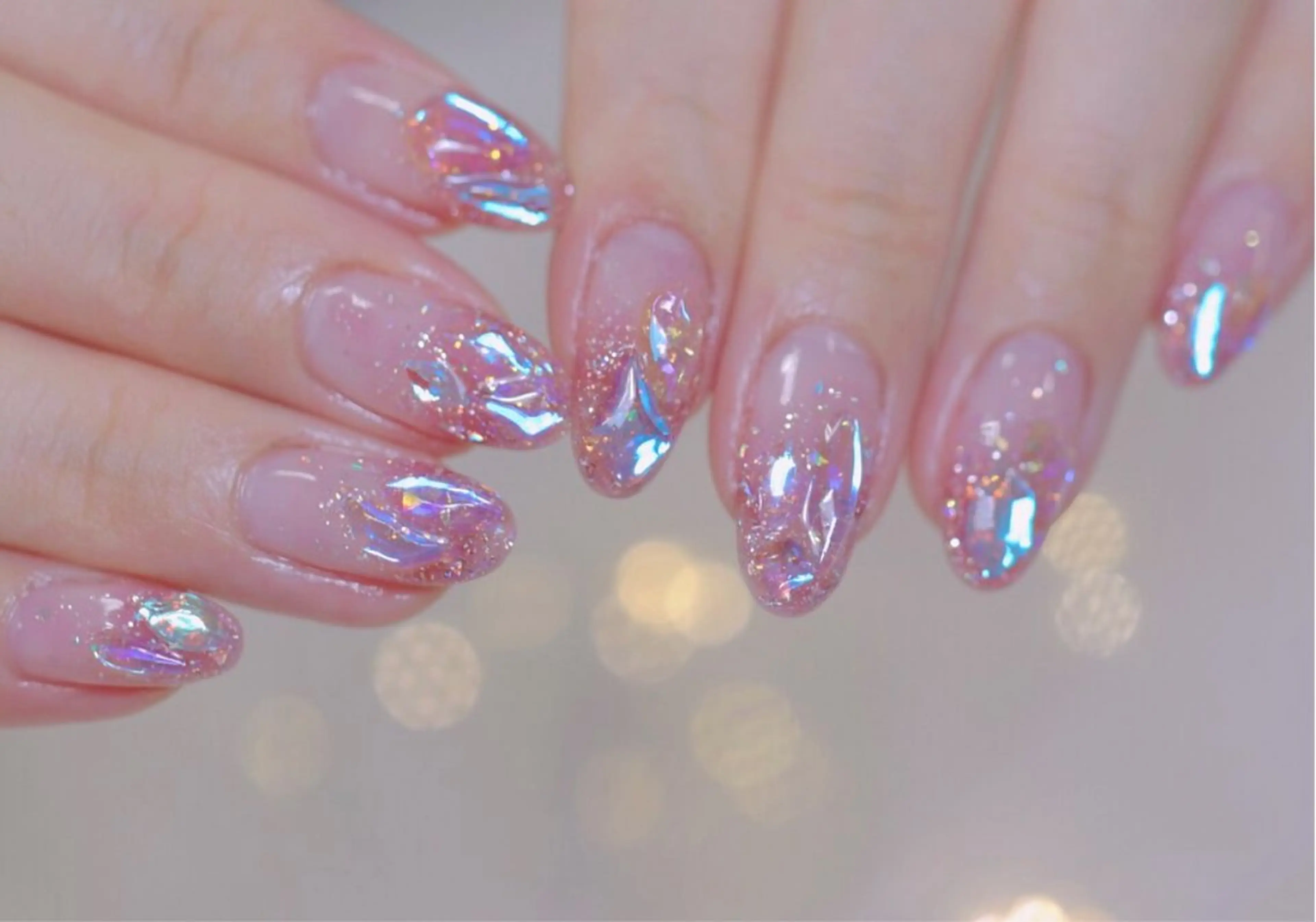 初回フィルインオフ無料■大人気【ワンホン】ガラスネイル¥11980→6980の写真