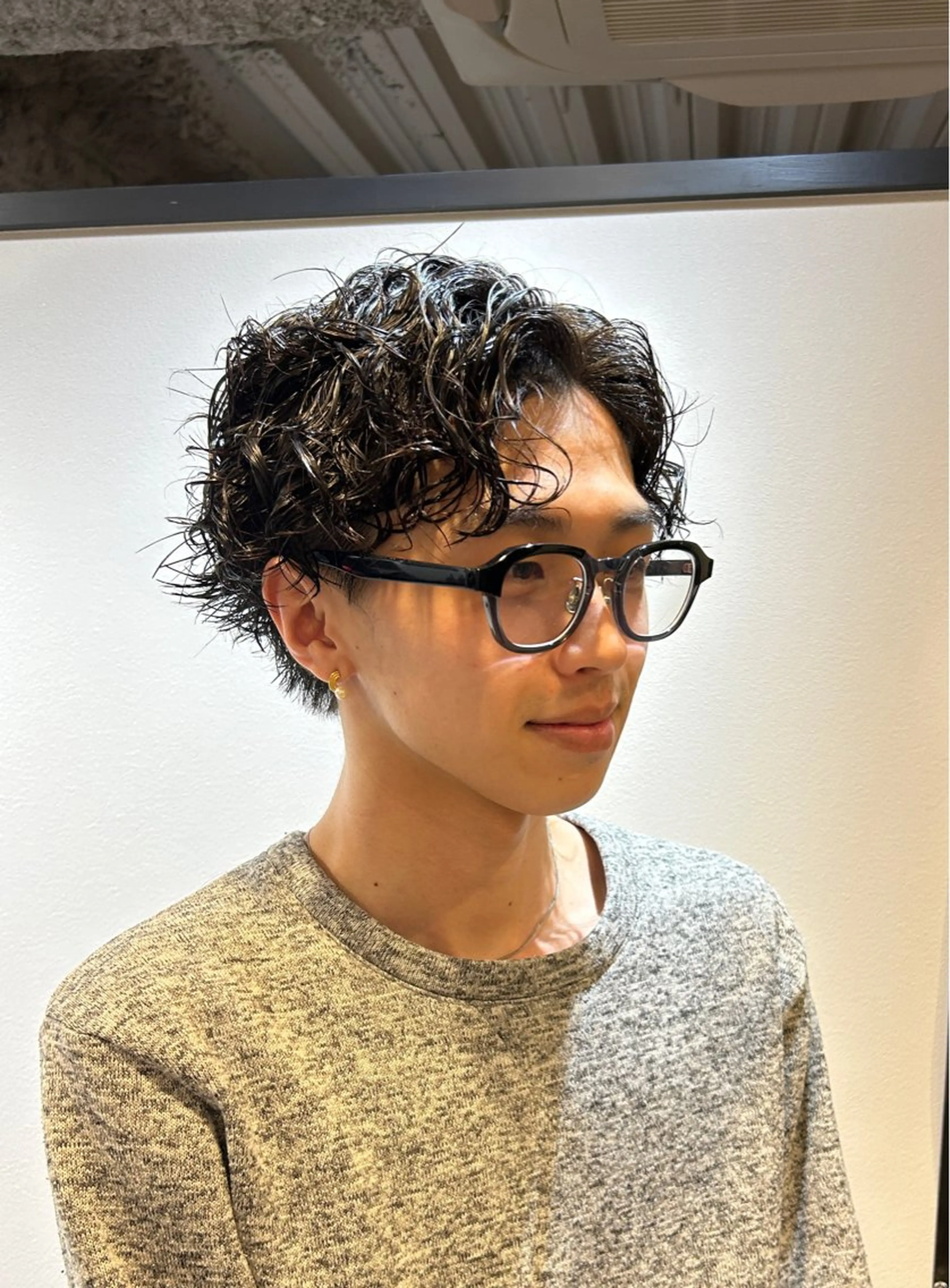 ショート カット パーマ メンズパーマ/メンズ カット/伊藤　げんのヘアスタイル