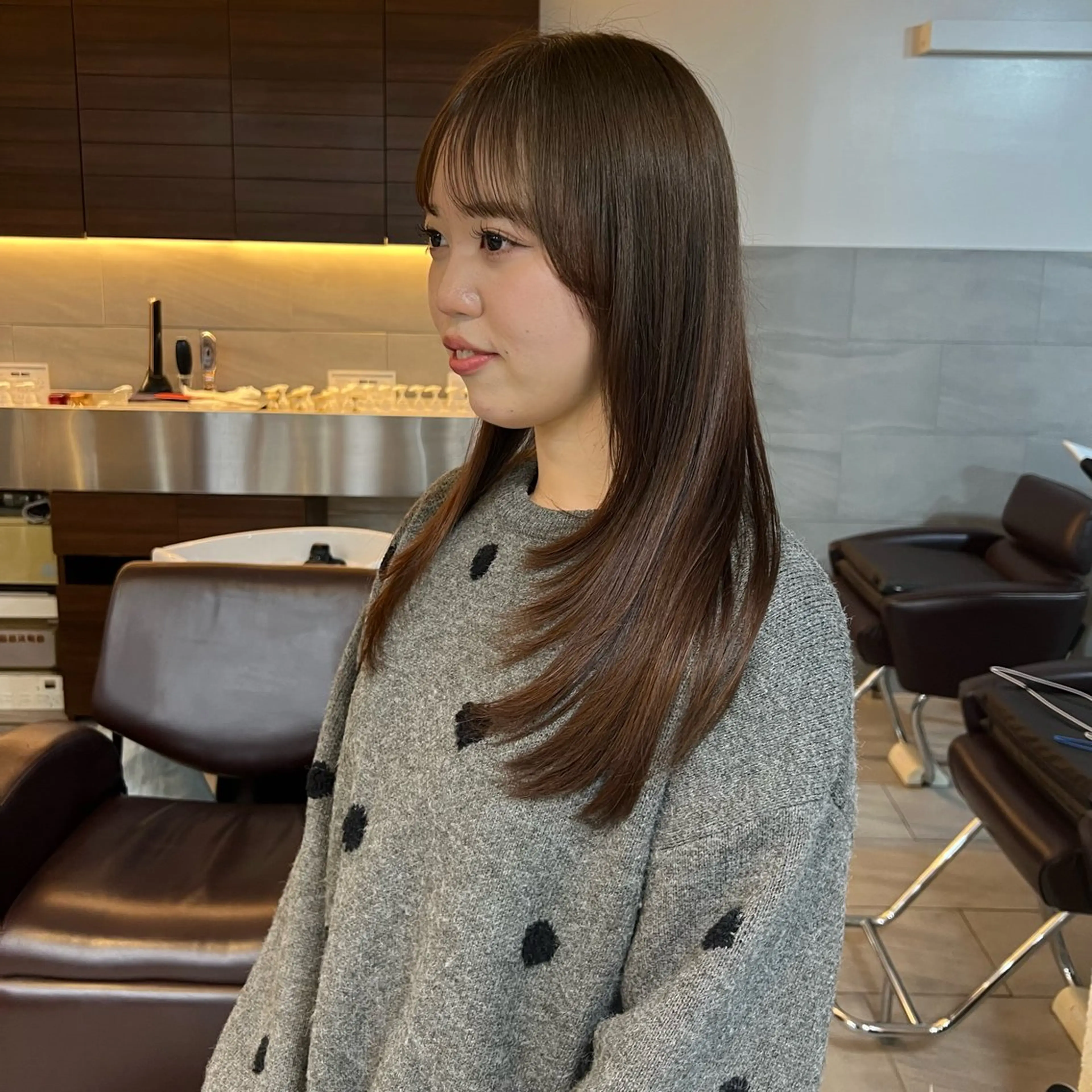 ロング レイヤーカット モデル募集◆堀江 海里◆桂駅1分のヘアスタイル