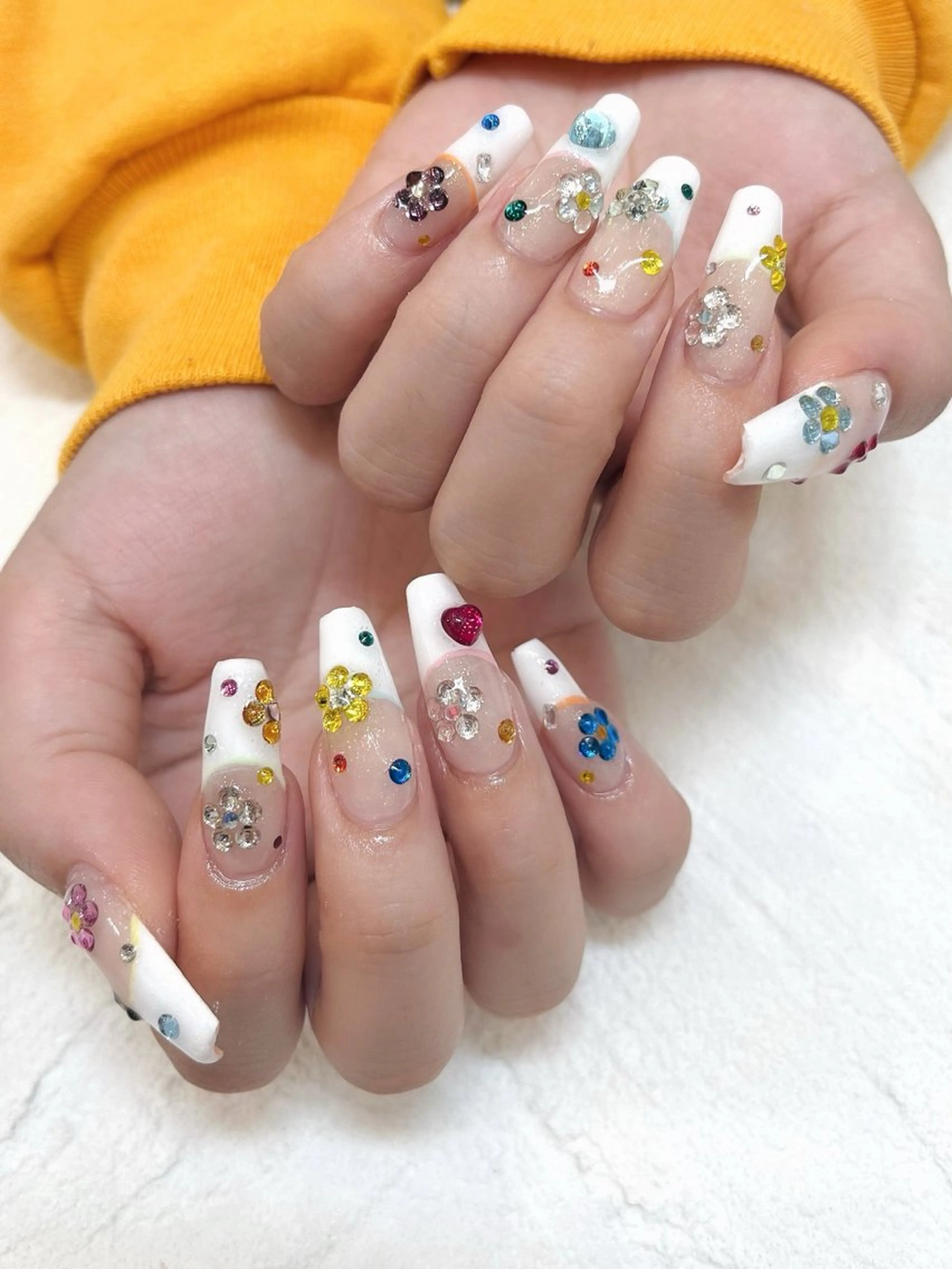 《オフ無🌴》チップスカルプ(長さだし)10本🩷／パラジェル使用の写真