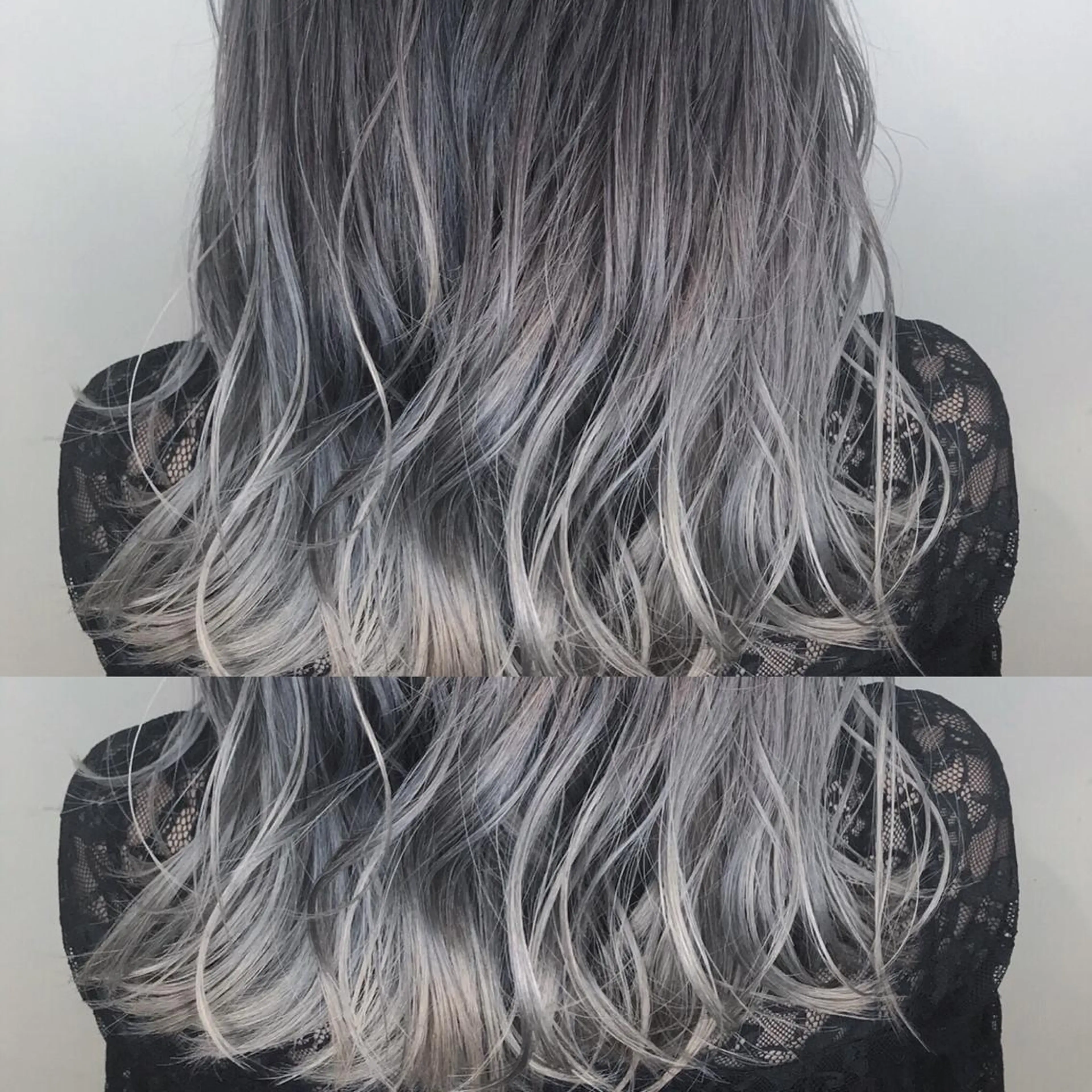 ミディアム カラー ブリーチ ケアブリーチ グラデーションカラー グレージュ イルミナカラー AMI Hair  supply所属・髪質改善カラー 韓国風レイヤーのヘアスタイル