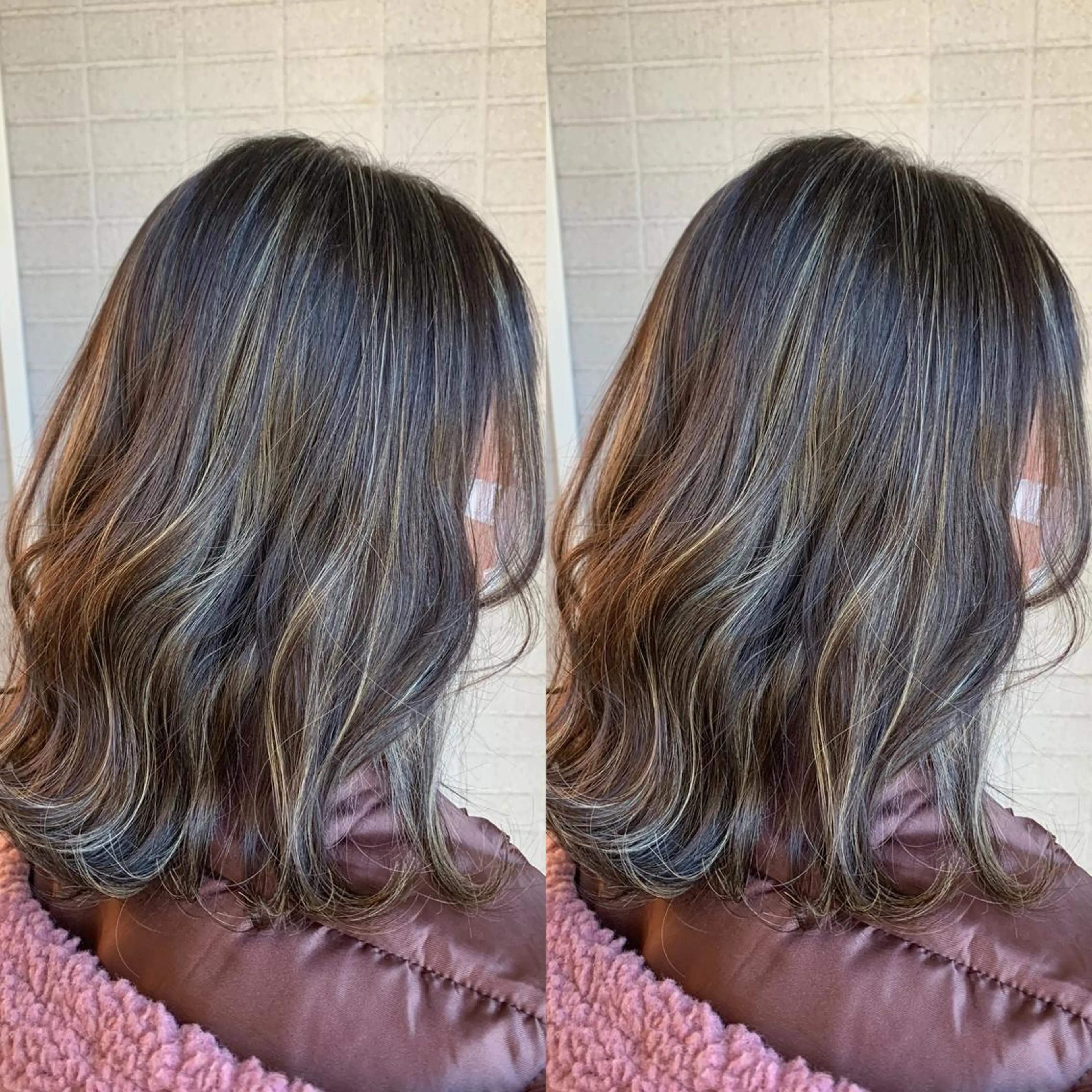 ミディアム カラー 髪質改善 頭身浴/ 中田のヘアスタイル