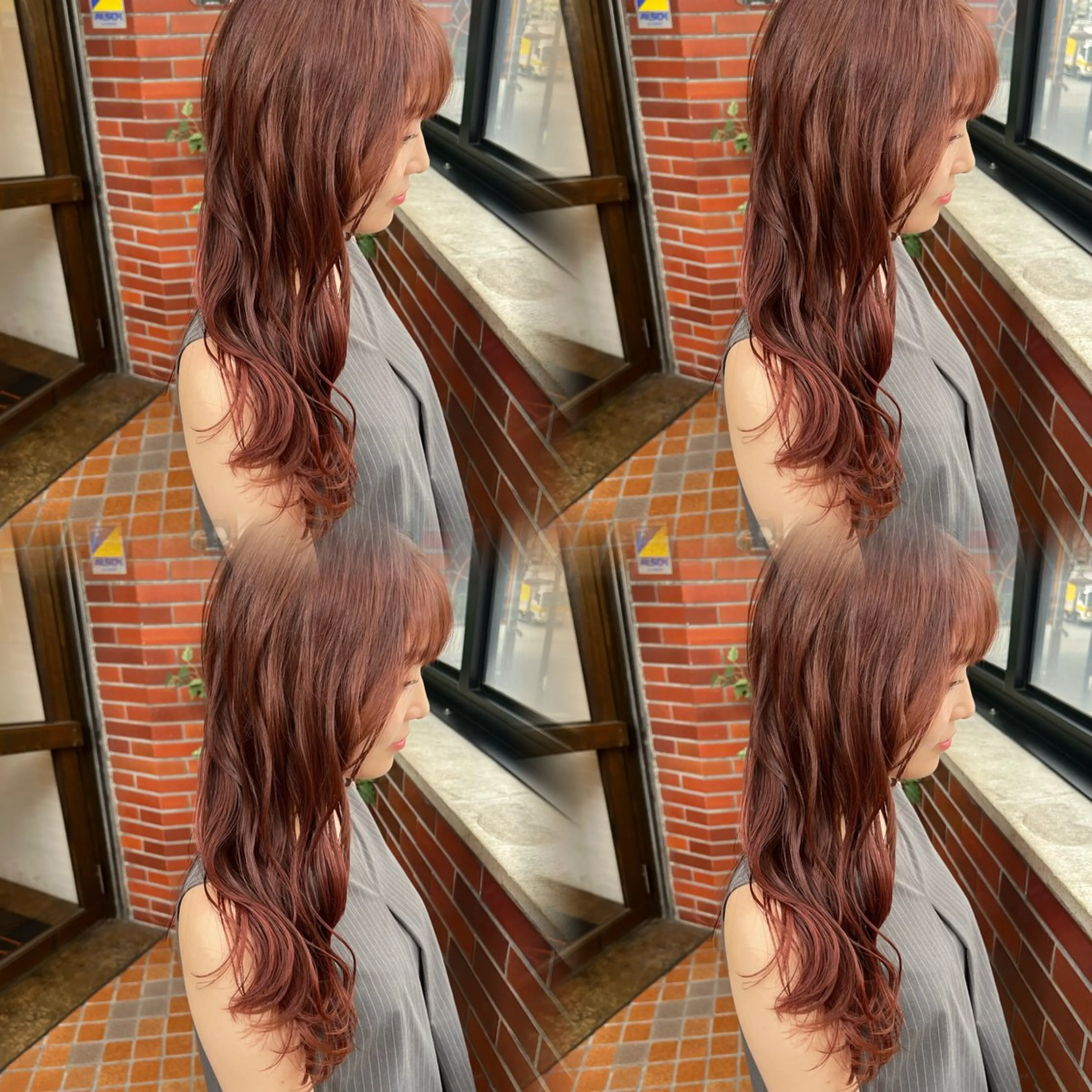 ロング カラー カット ヘアカラー トリートメント 1歩先の垢抜けを✨️ 韓国ヘア✨️深江裕稀のヘアスタイル