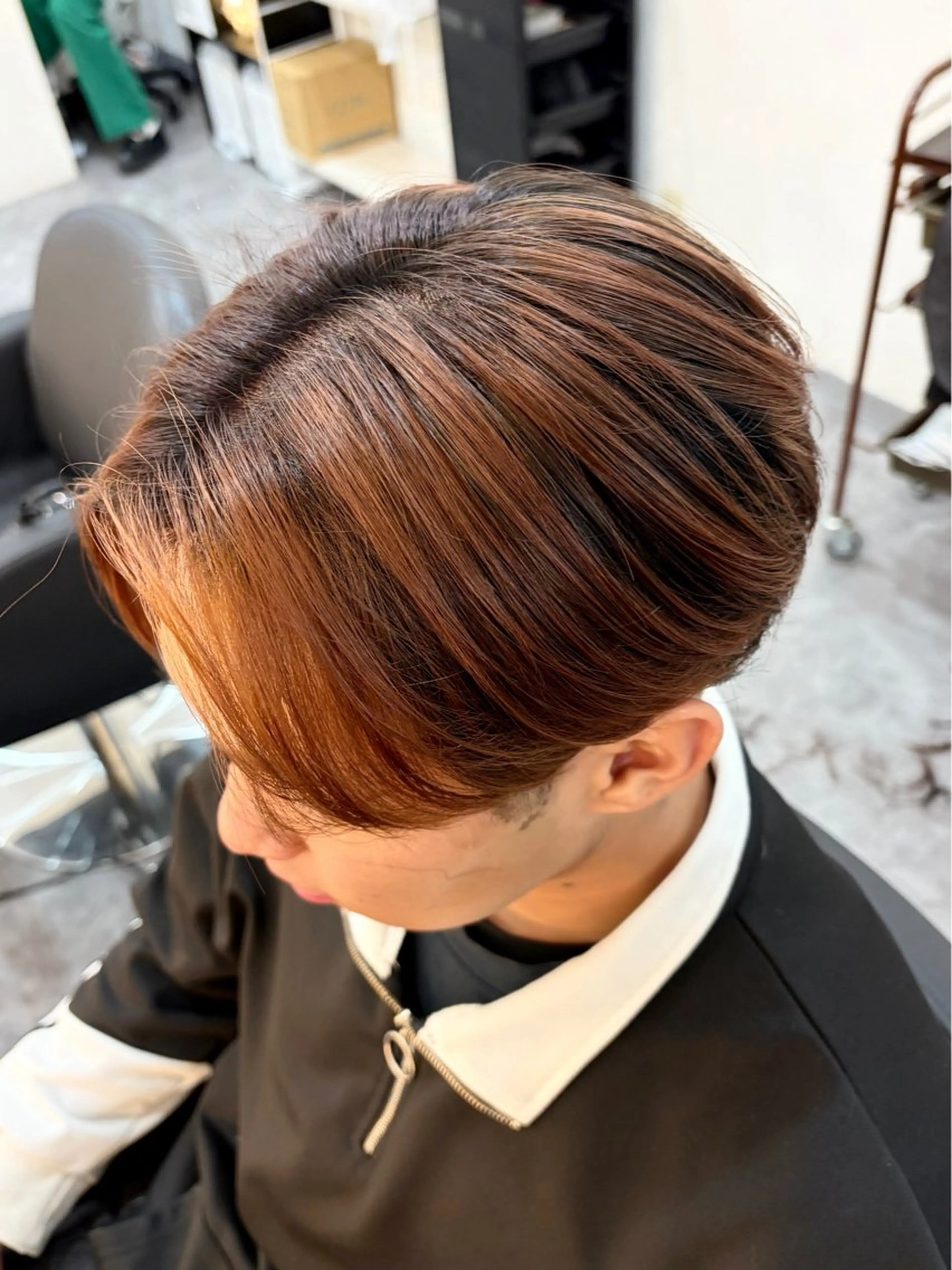 カラー メンズ 学生（メンズ向け） 学生 カット ヘアカラー hair terrace M所属・郡山/透明感カラー /馬場アンドレアのヘアスタイル