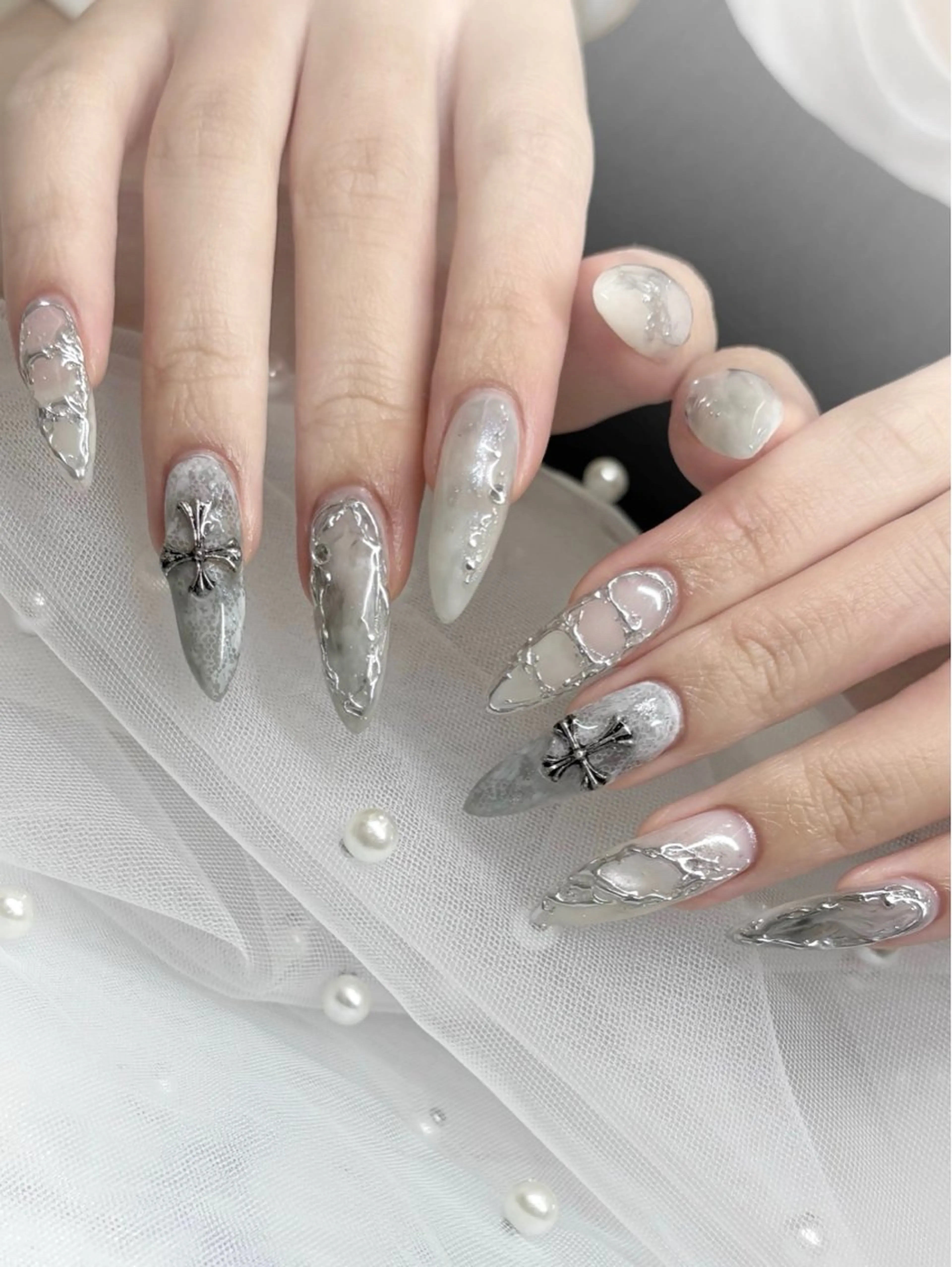 💅🏻 ʜᴀɴᴅ : Jr デザイン【 オフあり 】※事前にデザイン画像必須（ お断りする場合もございますため ）の写真