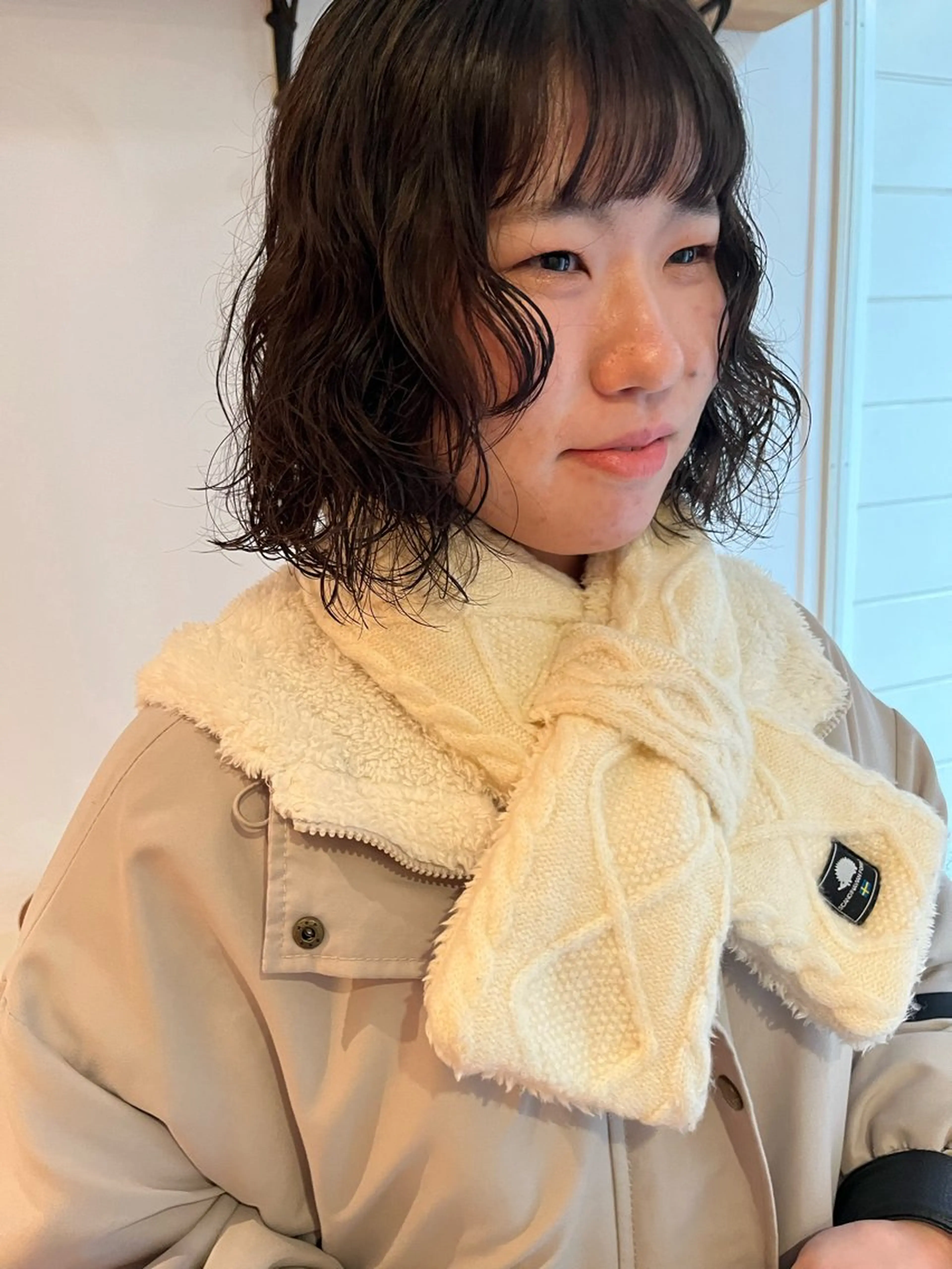 ショート パーマ レイヤーカット GO TODAY シェアサロン 表参道Flos店所属・nishi fuyumiのヘアスタイル