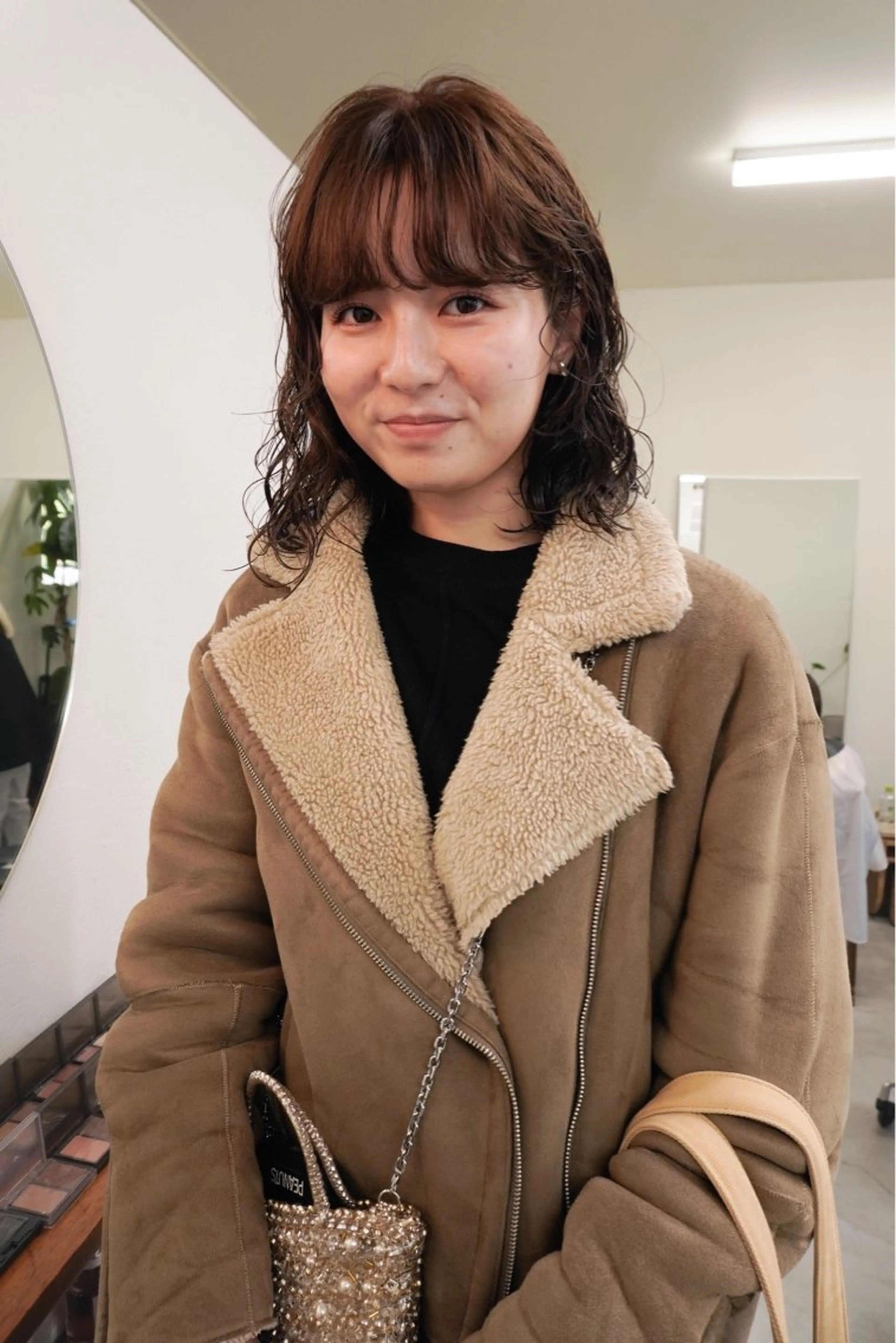 ミディアム パーマ ミディアムパーマ ボブ レイヤーカット メンズハイトーン/栄 /イトウタケルのヘアスタイル