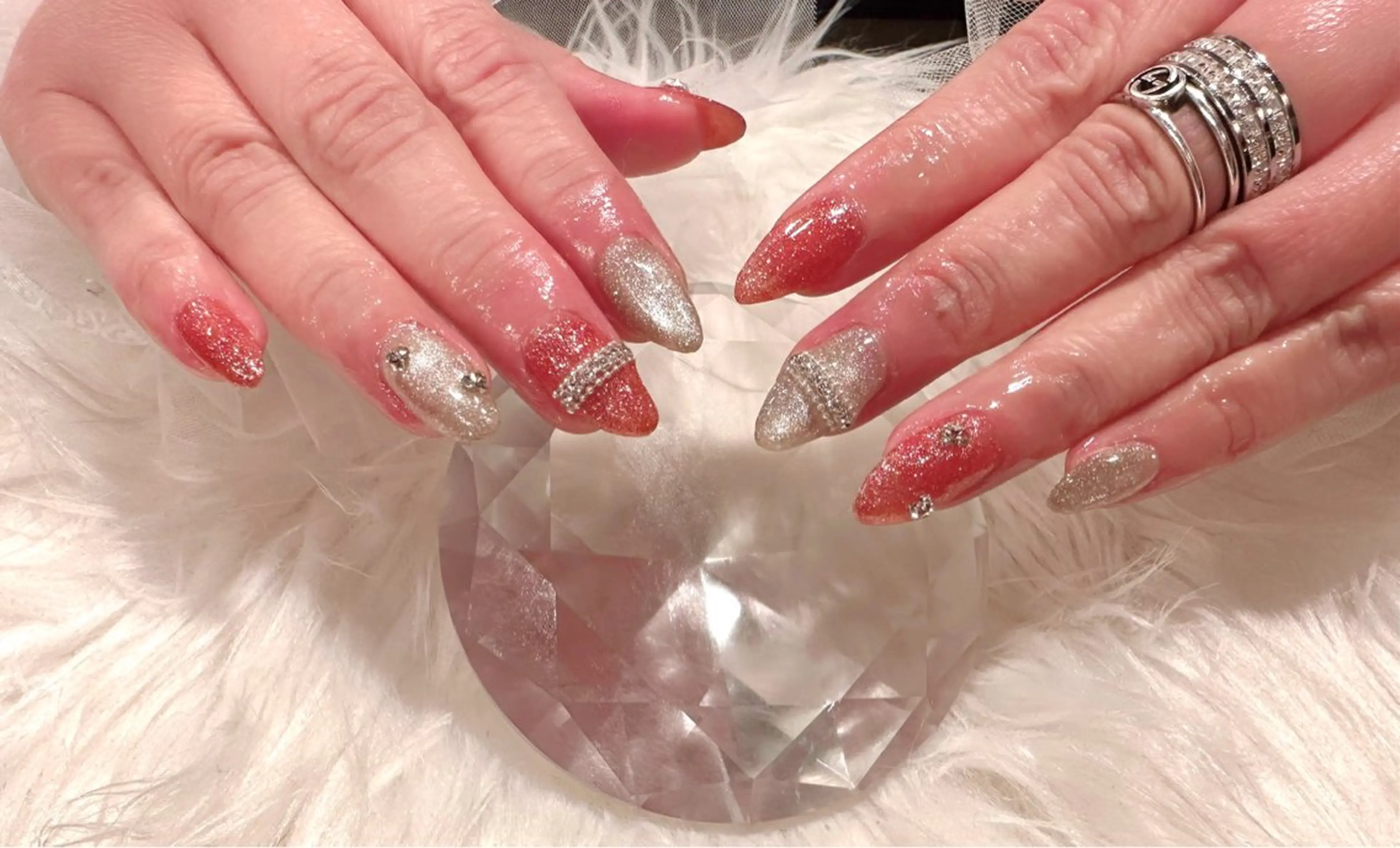ネイル フラッシュネイル フラッシュマグ 持ち込み ハンドネイル nail untitled🎀のネイルデザイン