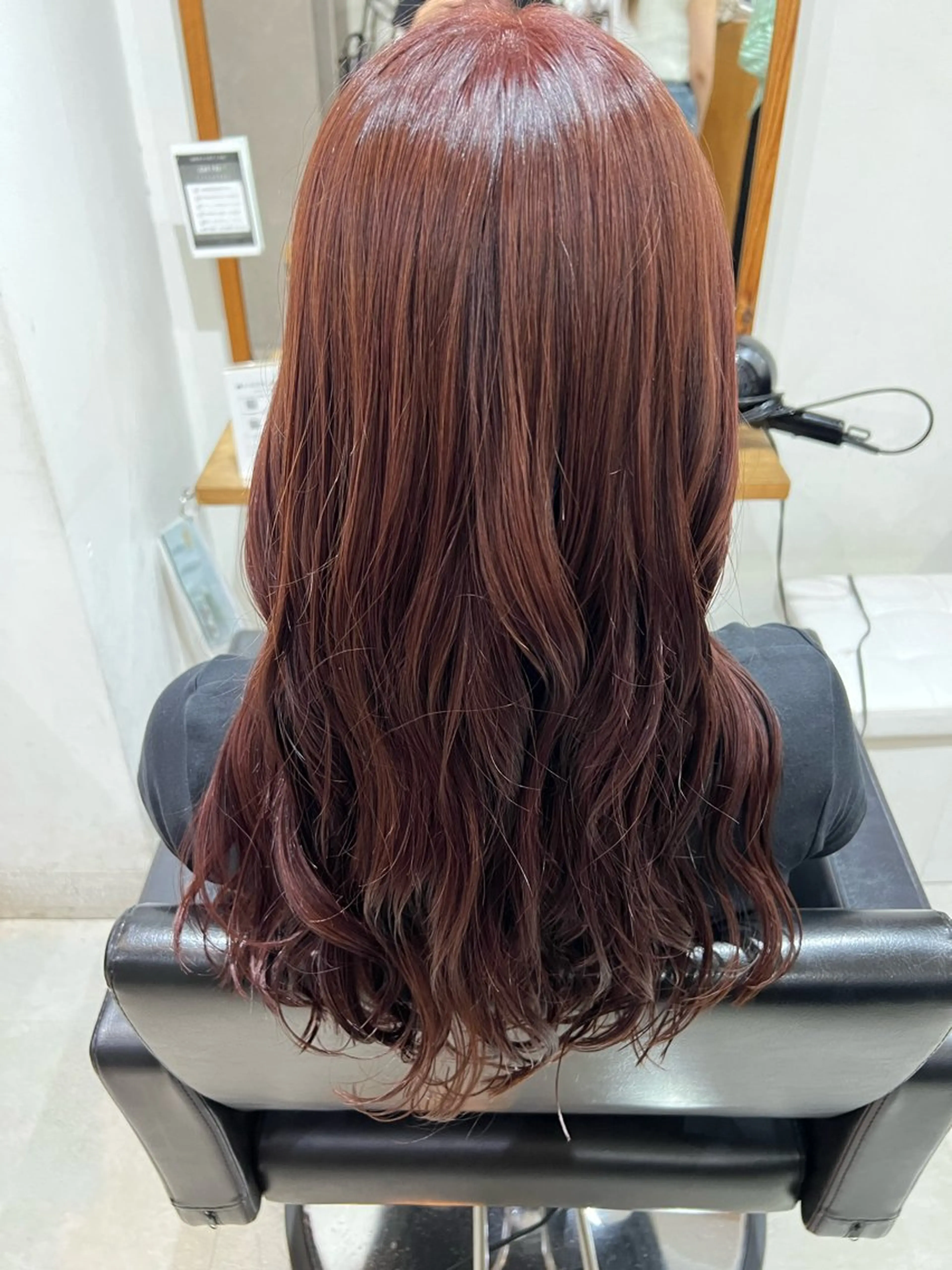 【🦋ブリーチしたくない方必見🦋】カット+ブリーチなしダブルカラー+トリートメント #顔周りカット#レイヤーカットの写真