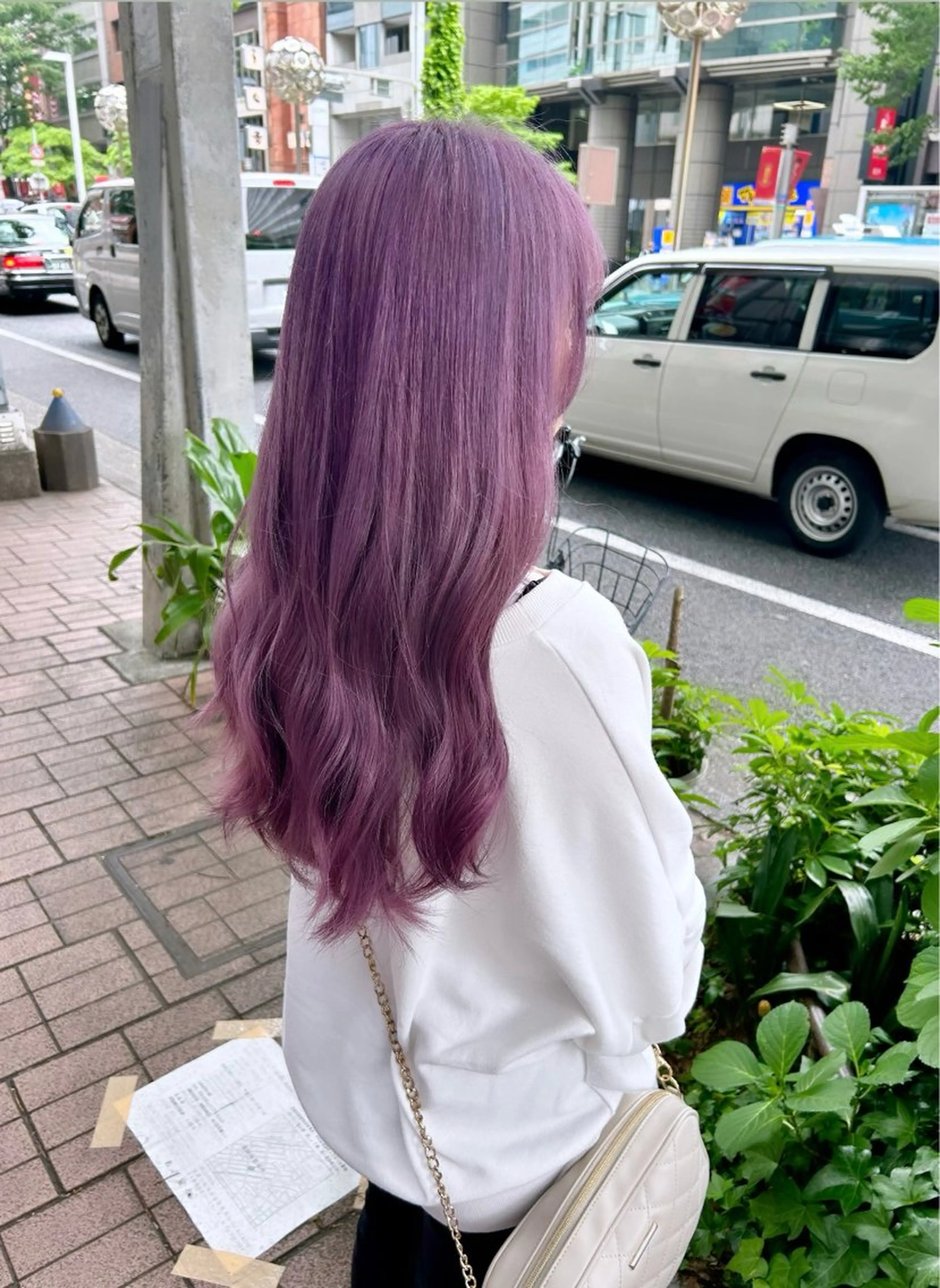 ロング カラー ヘアアレンジ inq sakae所属・りん🌷︎名古屋 ブリーチカラーのヘアスタイル