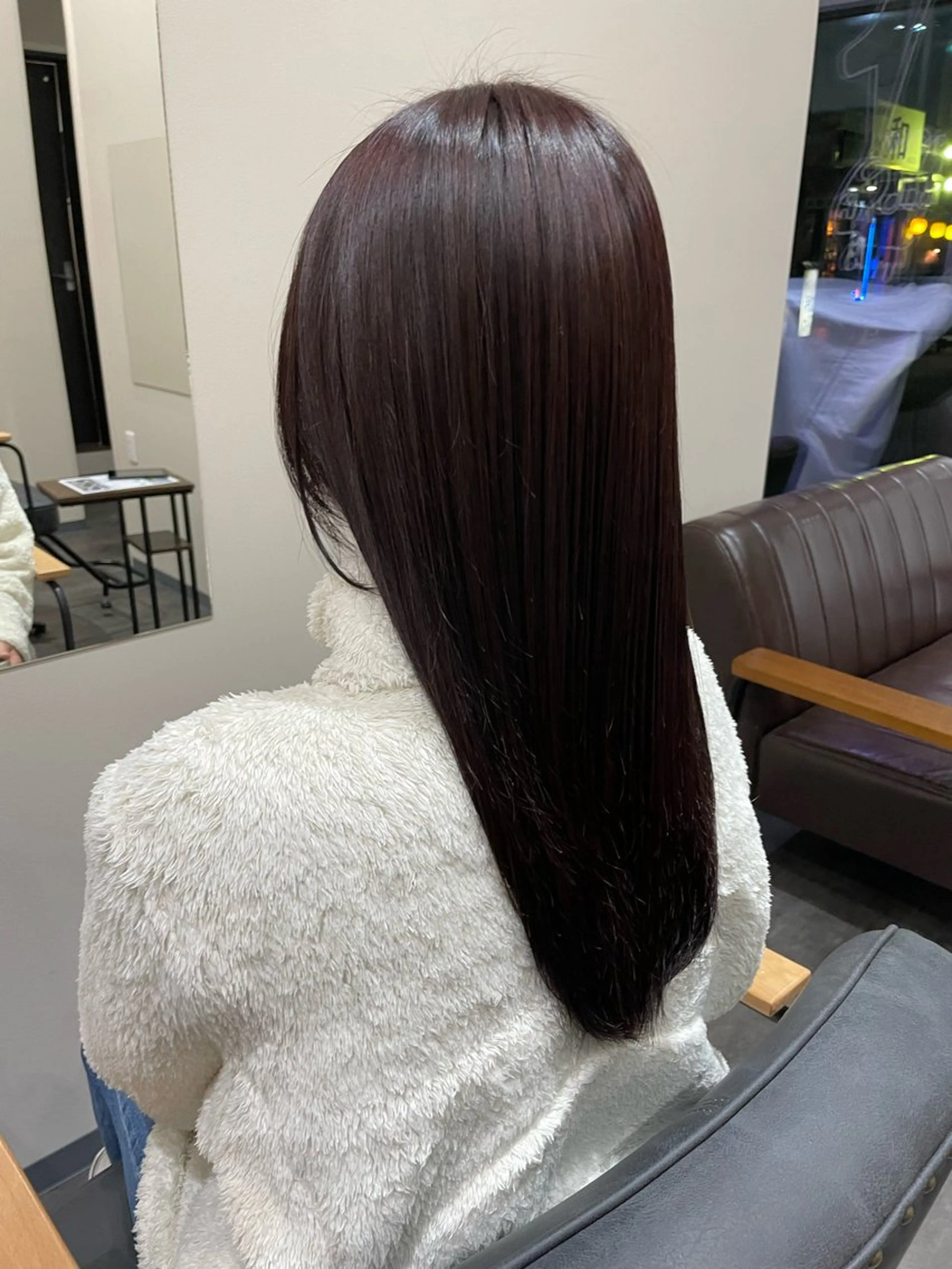 🍒暖色系ケアカラー (ブリーチなし)+ 髪質改善トリートメント🍒の写真