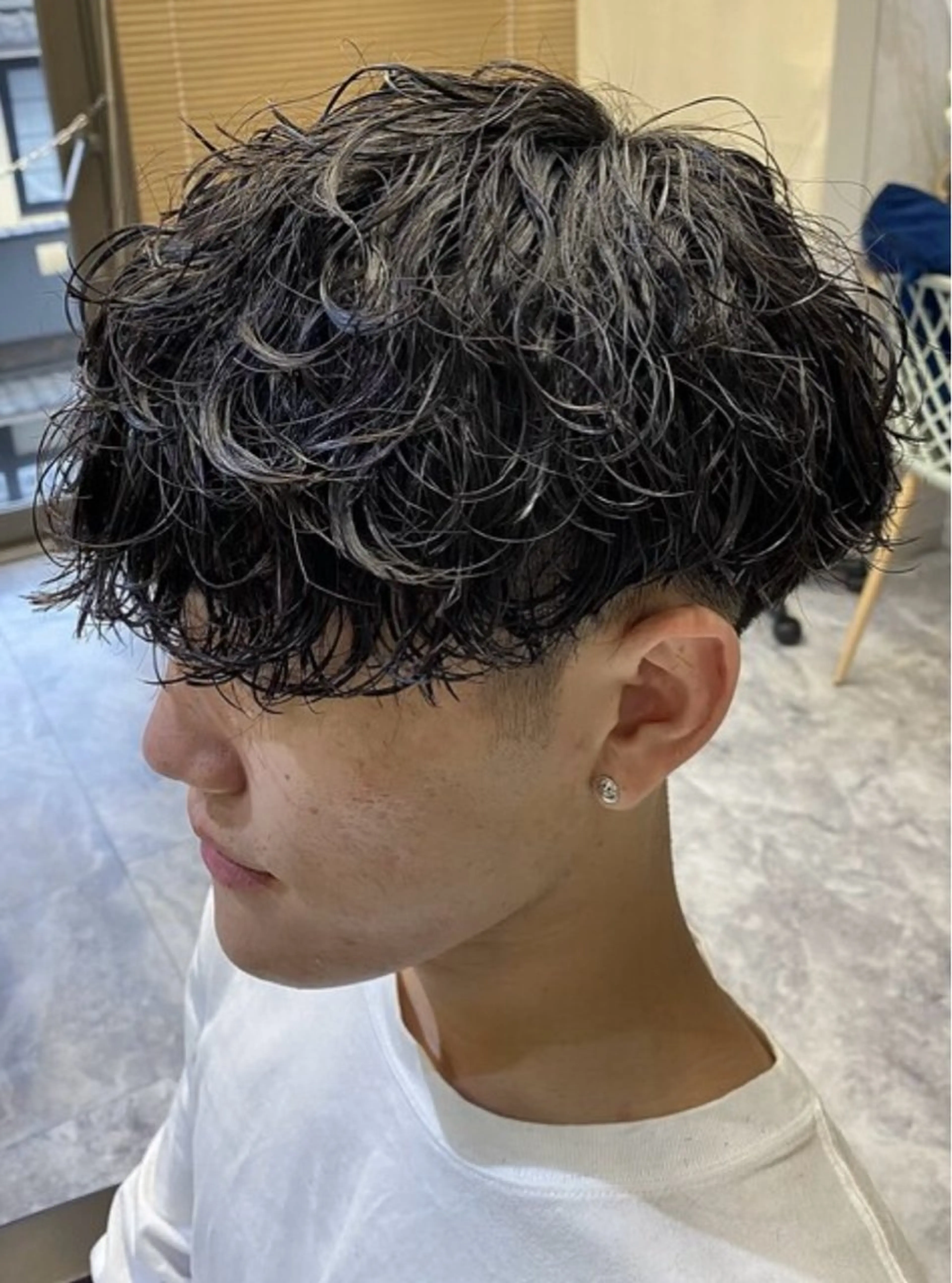 ショート パーマ メンズ メンズパーマ カット パーマ HAZEL博多所属・ひかり HAZELのヘアスタイル