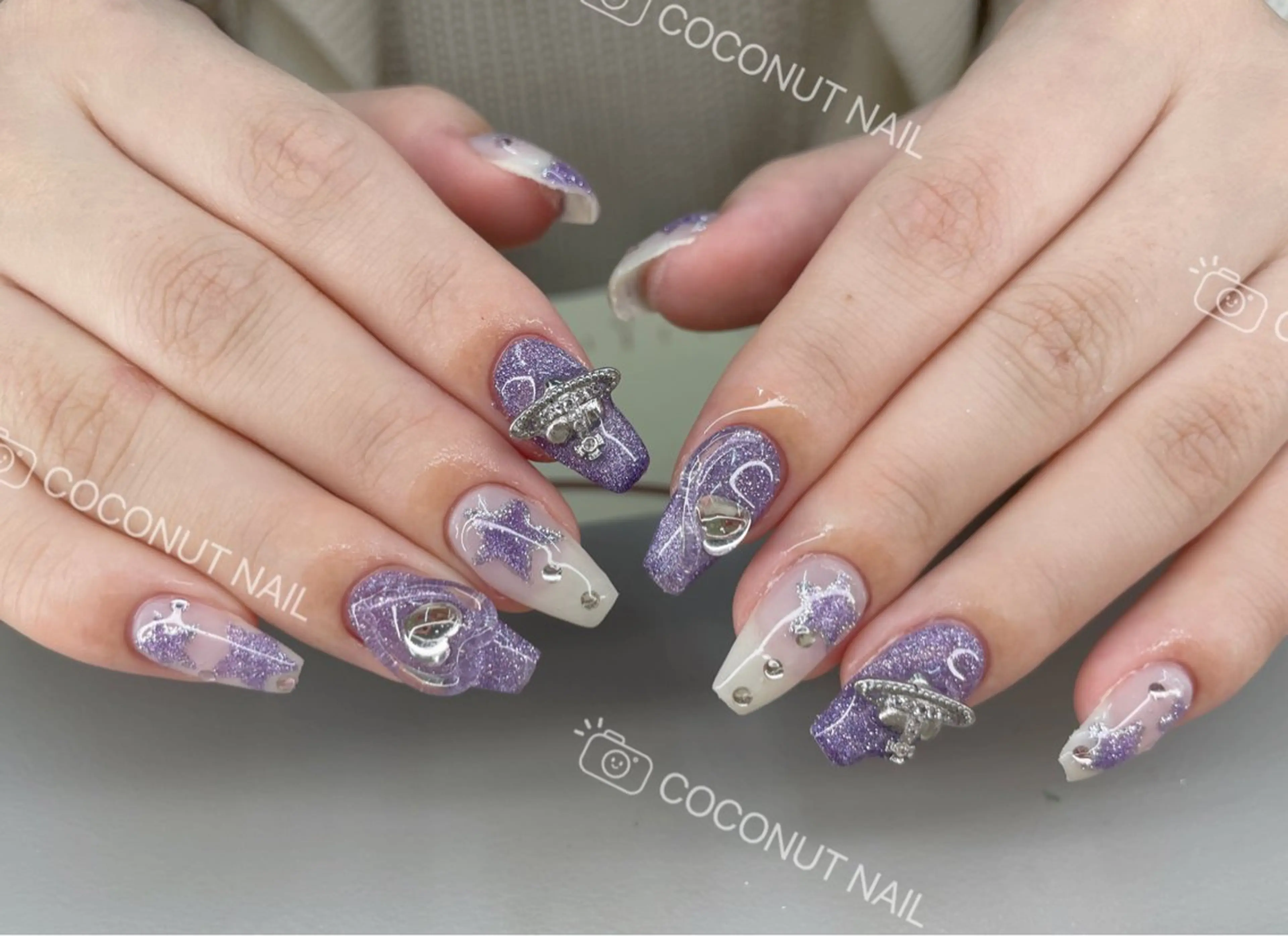 ネイル ハンドネイル 神田 ココナッツのネイルデザイン