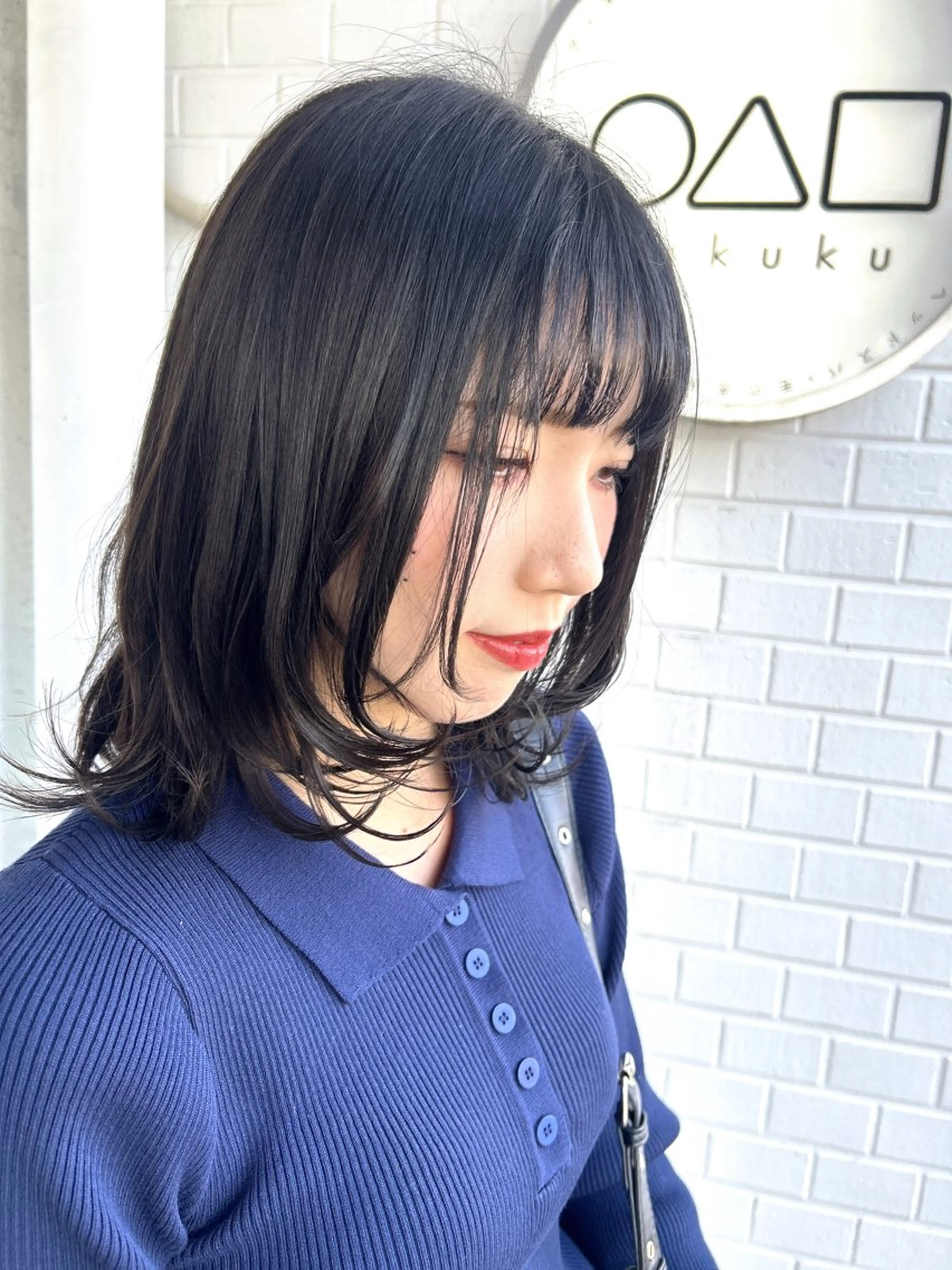 ミディアム レイヤーカット カット shiho/レイヤー /透明感カラーのヘアスタイル