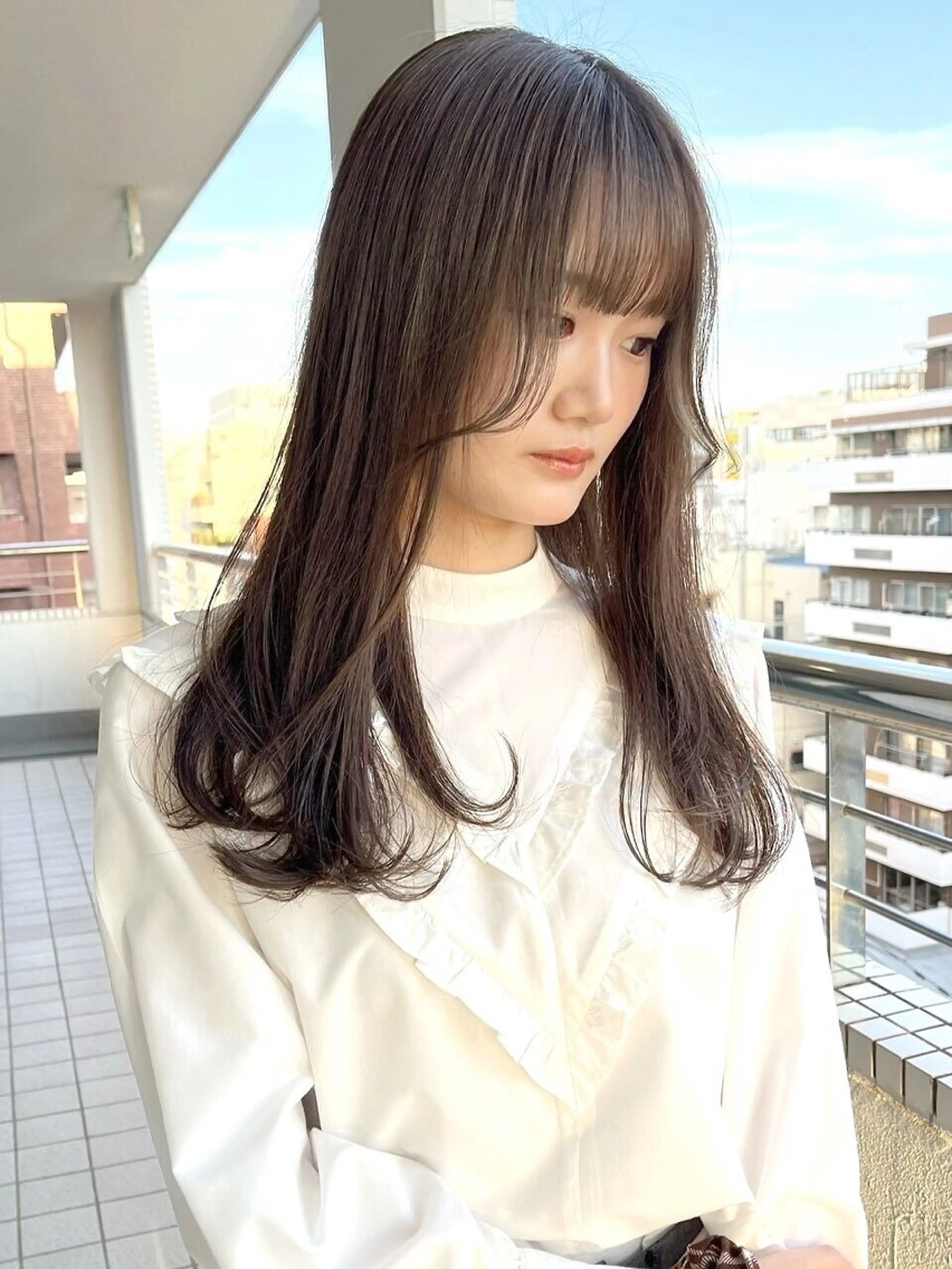 髪質改善カラー(シャンプーブロー込)の写真