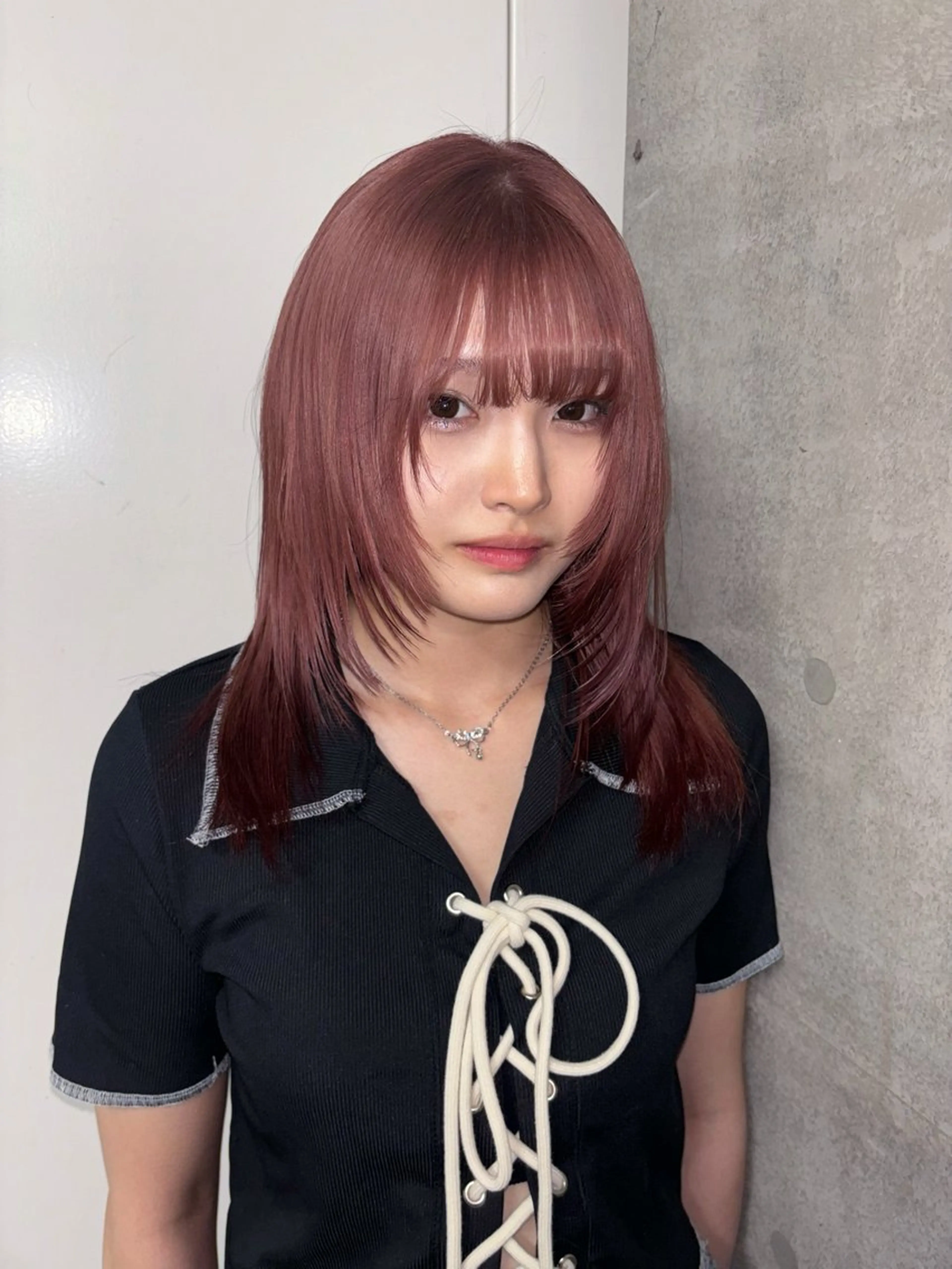 ミディアム カラー 💫miyu💫デザ インカラー/アレンジのヘアスタイル