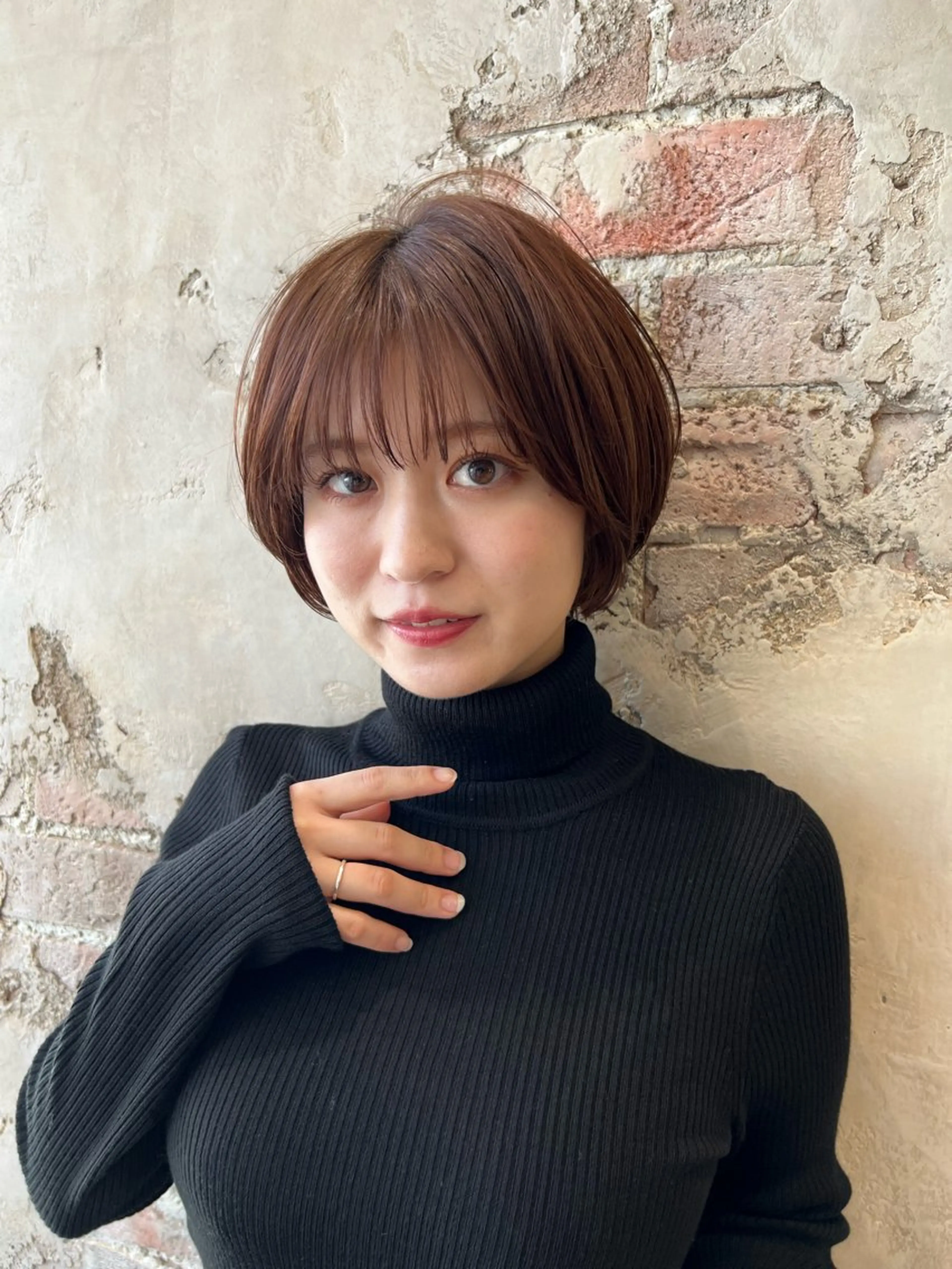 ショート カラー カット トリートメント 💍新宿ショート 💍岩田莉奈のヘアスタイル