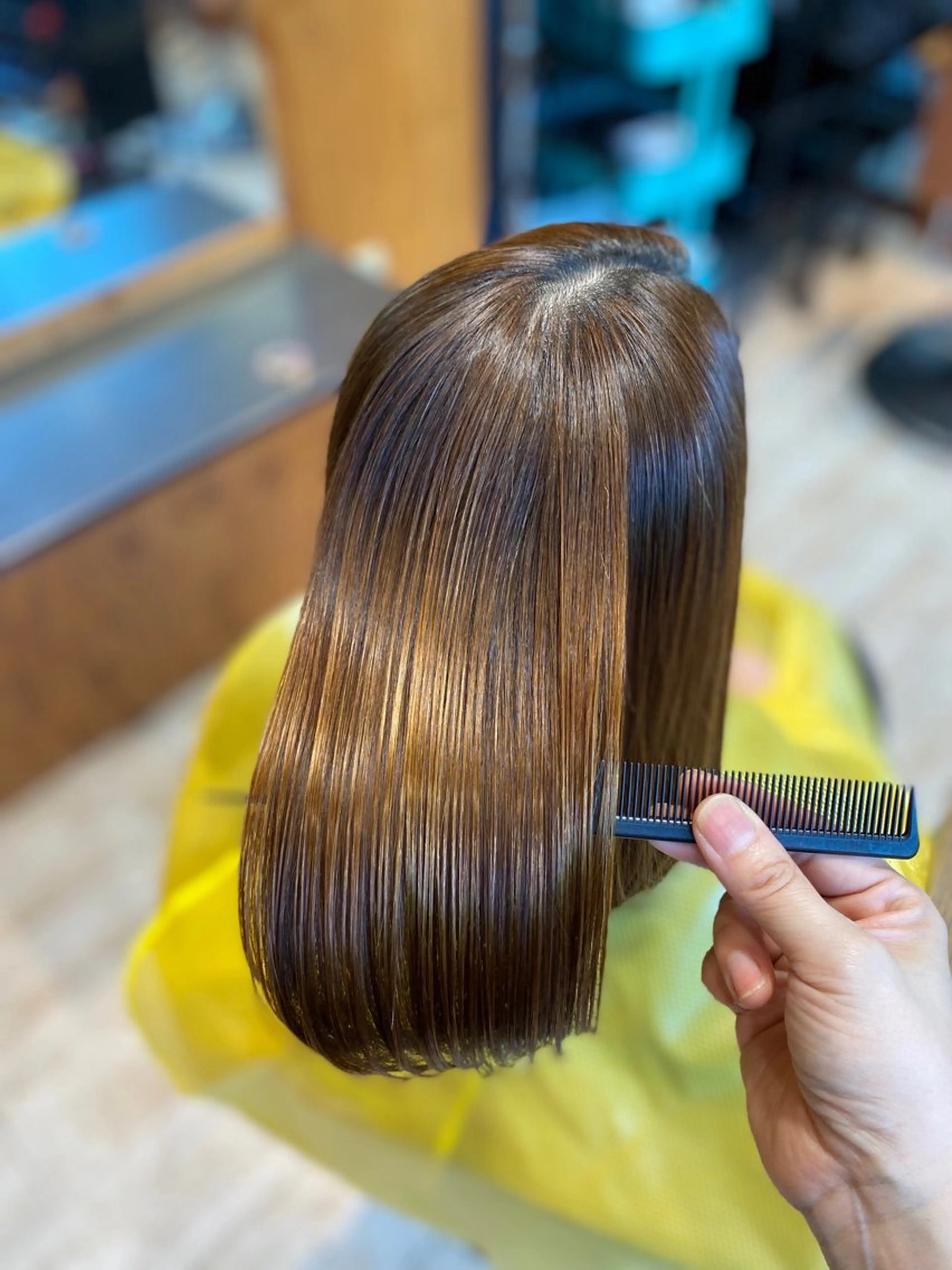 縮毛矯正➕選べるカラー（リタッチ）➕極上ケアトリートメント➕メンテナンスカットの写真