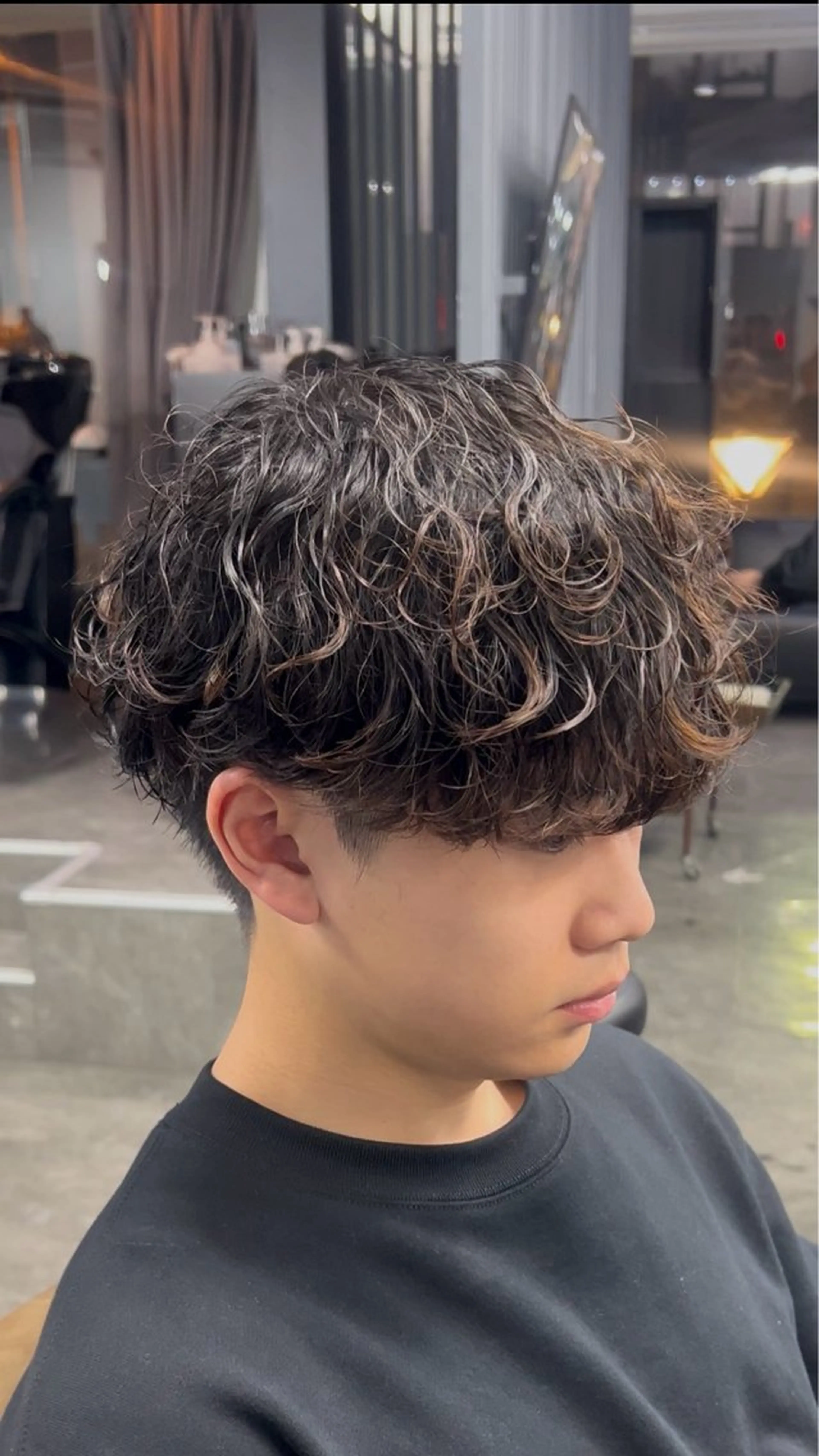 ショート カット パーマ 梅田/パーマ特化/ メンズパーマ/一色翔のヘアスタイル