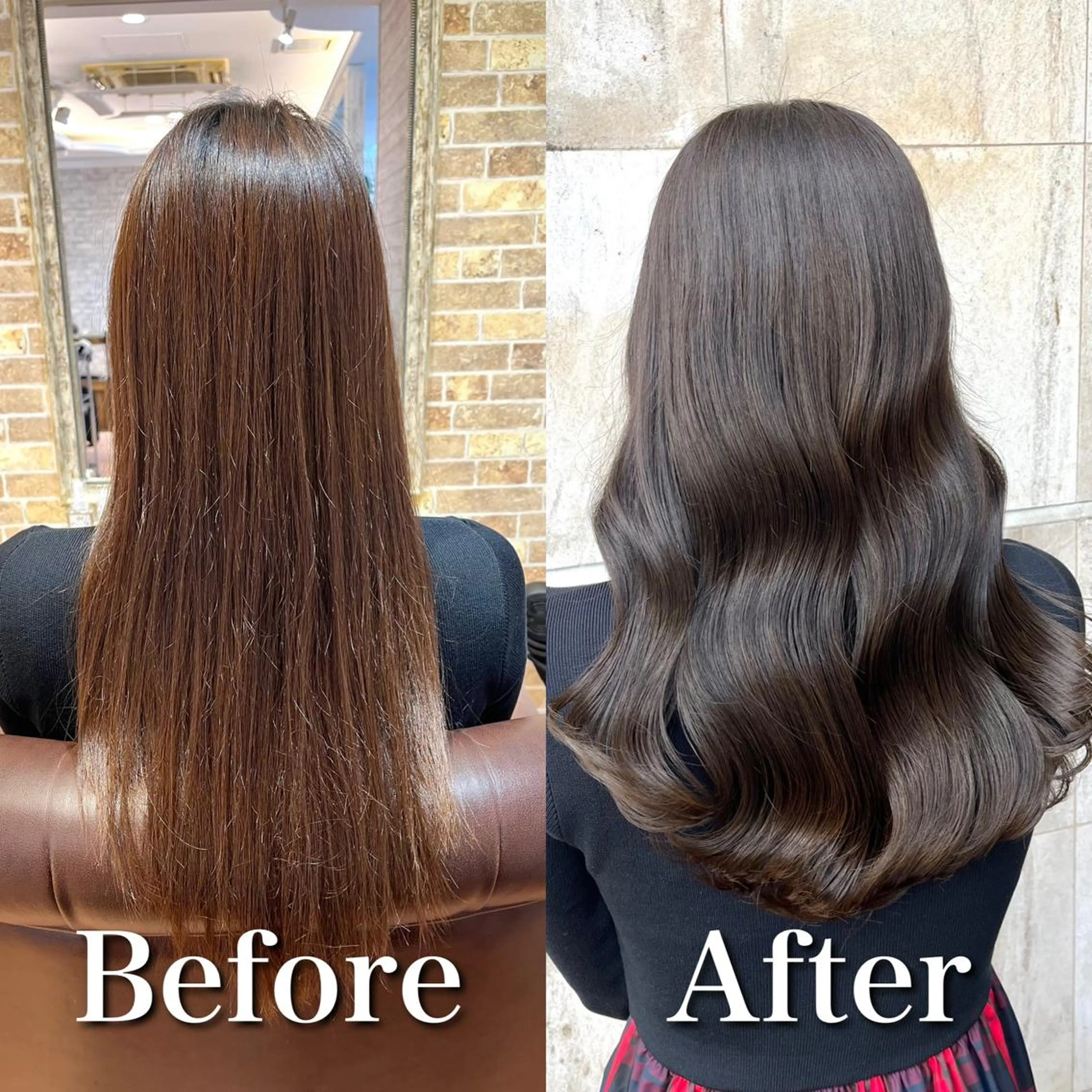 ロング カラー ブリーチ ダブルカラー ハイライトカラー ブリーチなしカラー ハイライト ヘアカラー トリートメント ブリーチなし✨艶髪 カラー𓃲YAGIのヘアスタイル