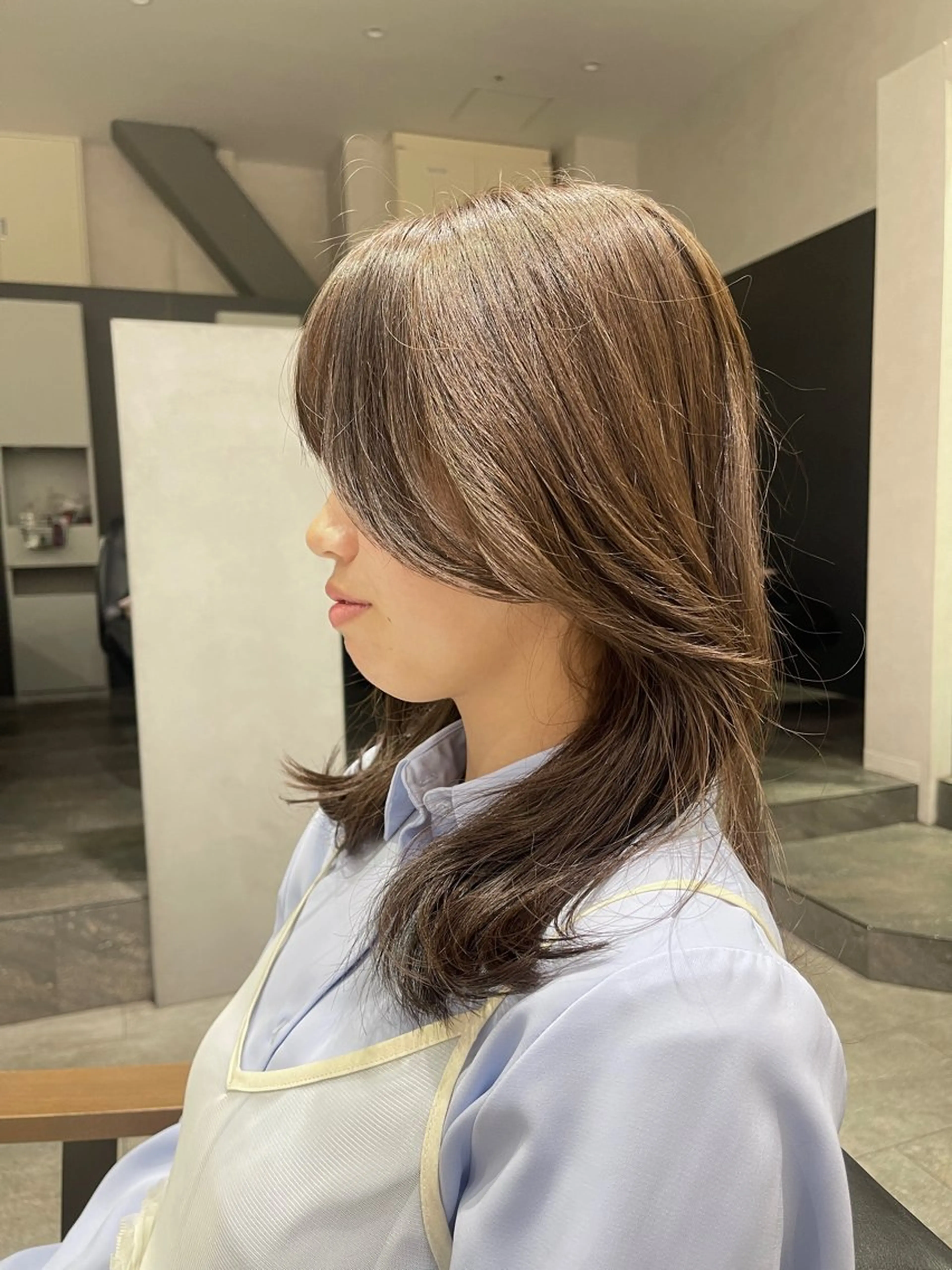 ミディアム カット ヘアカラー 髪質改善/レイヤー ✨平沼佑麻✨のヘアスタイル
