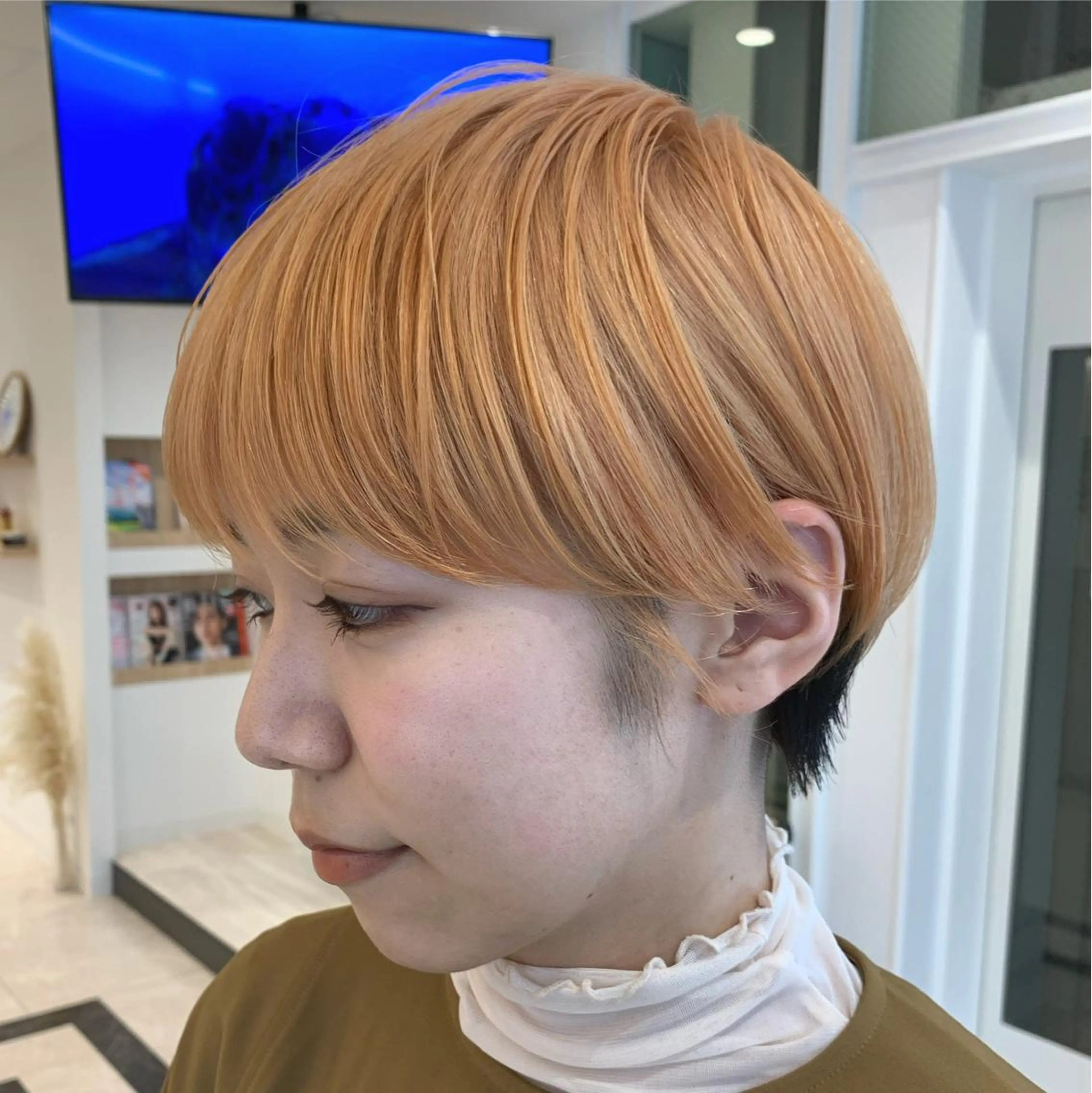 ショート カラー 韓国風/顔周りカット /髪質改善RYOTAのヘアスタイル