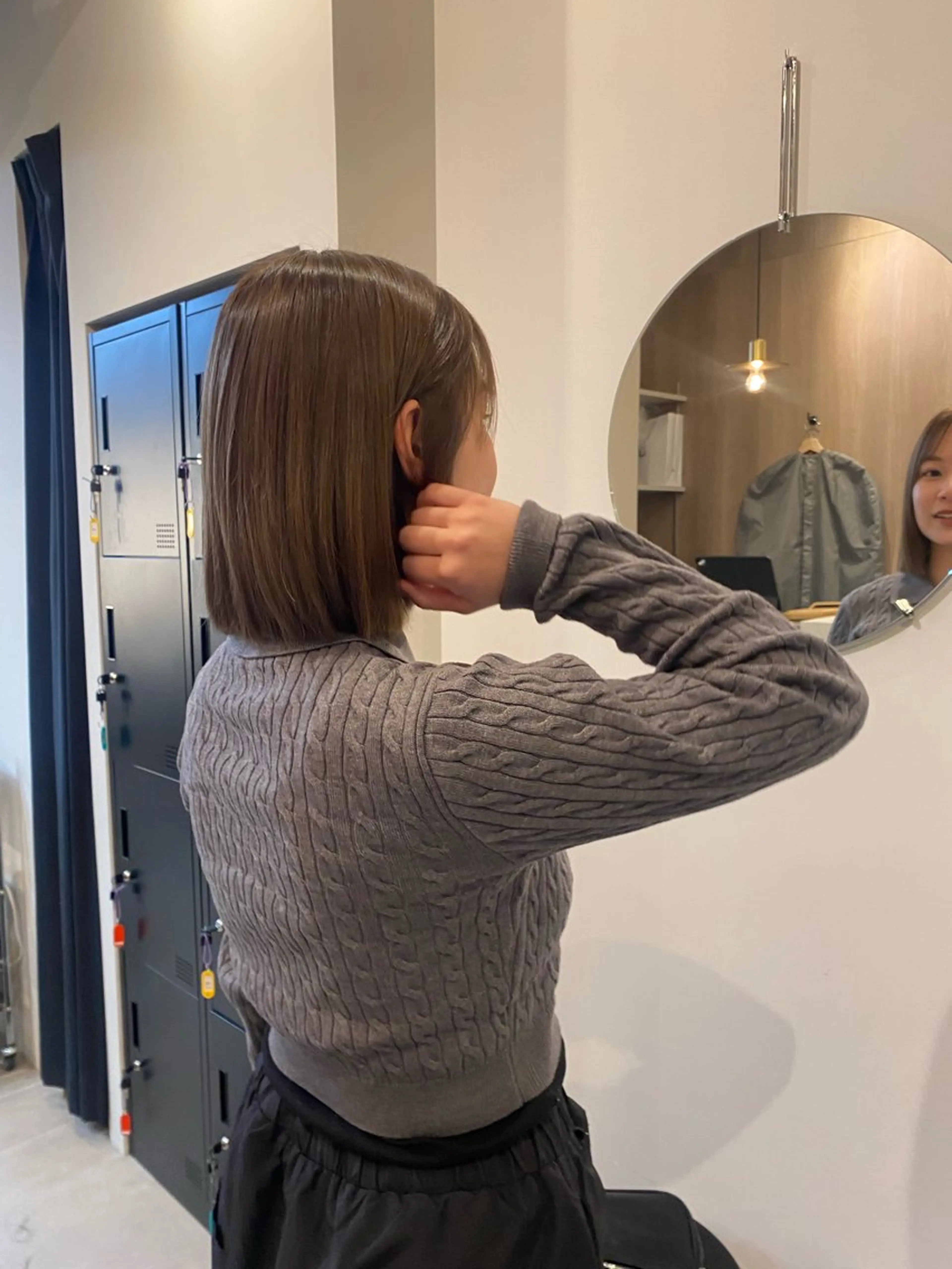 ミディアム カラー 原田 梓未のヘアスタイル