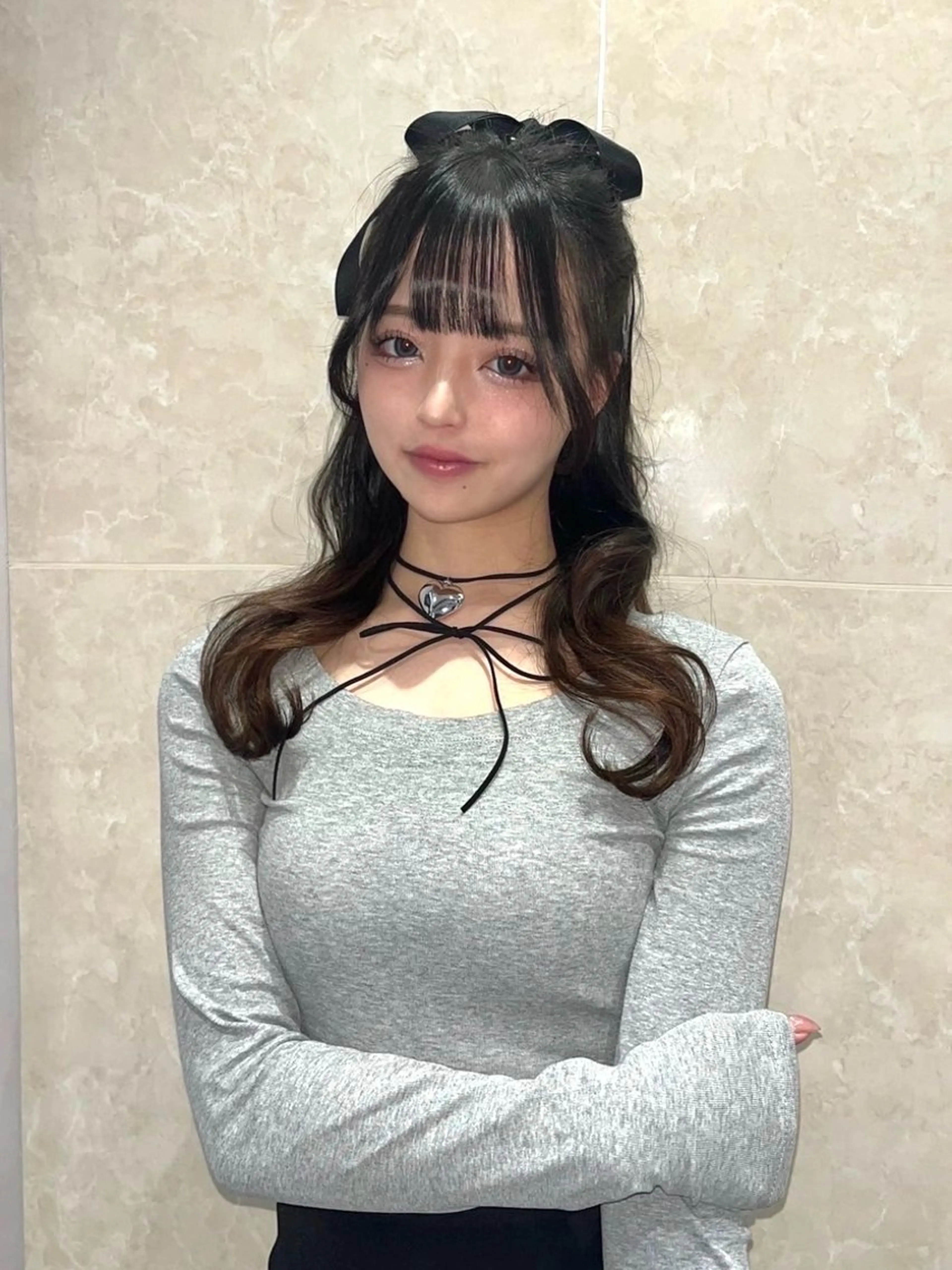 ロング カラー レイヤーカット Lien by kiitos所属・韓国ヘア×レイヤー カット/上田丈也のヘアスタイル