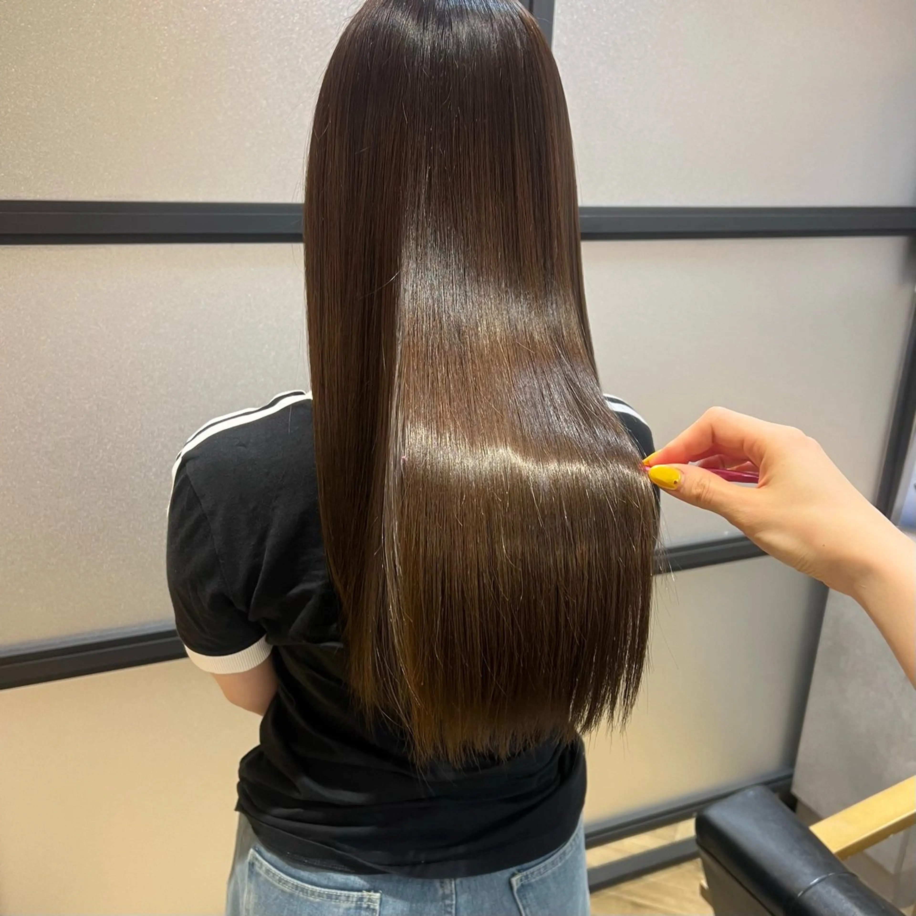 ロング カラー 艶カラー/韓国顔周り 🎀mamiのヘアスタイル