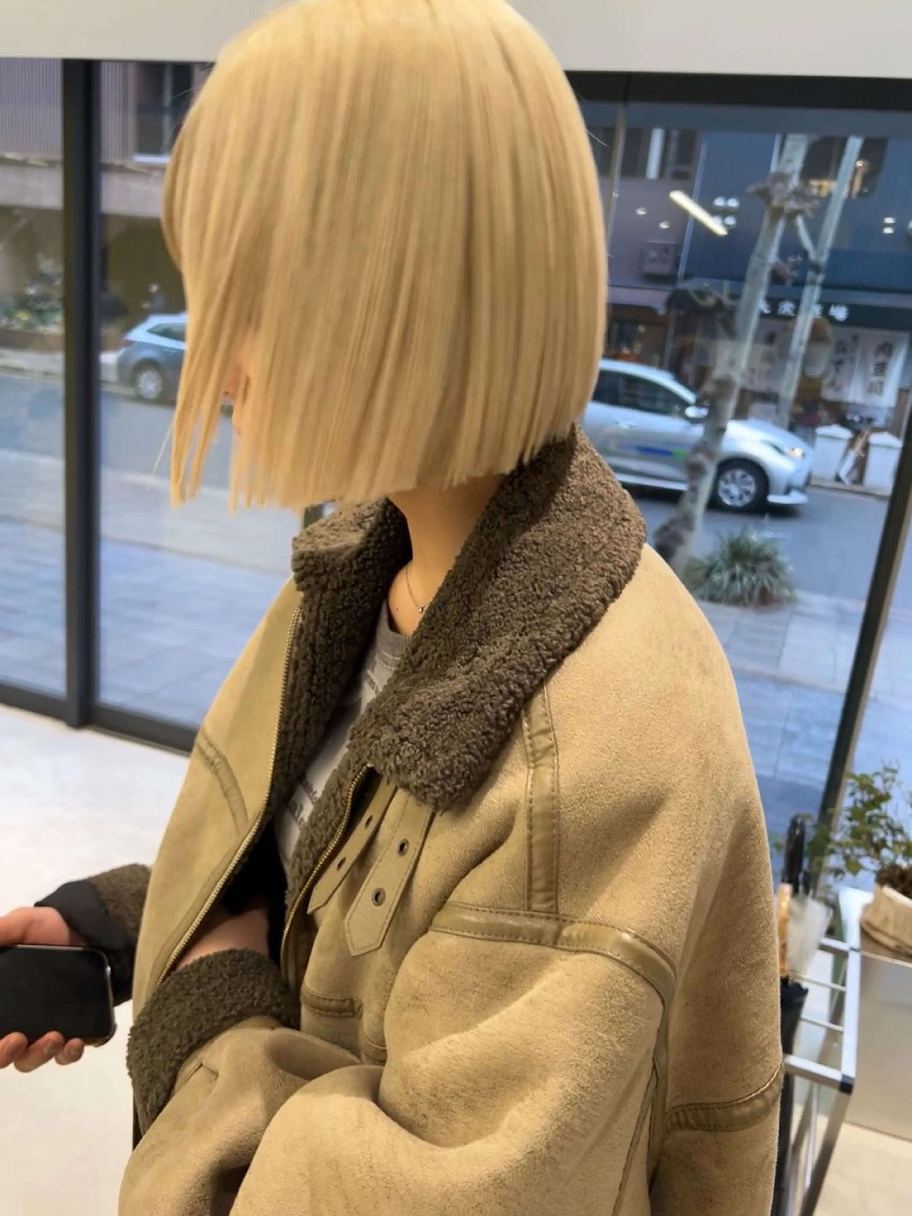 ショート M Hair Salon所属・淀屋橋レイヤーパーマ ハッシュ/ASARIのヘアスタイル