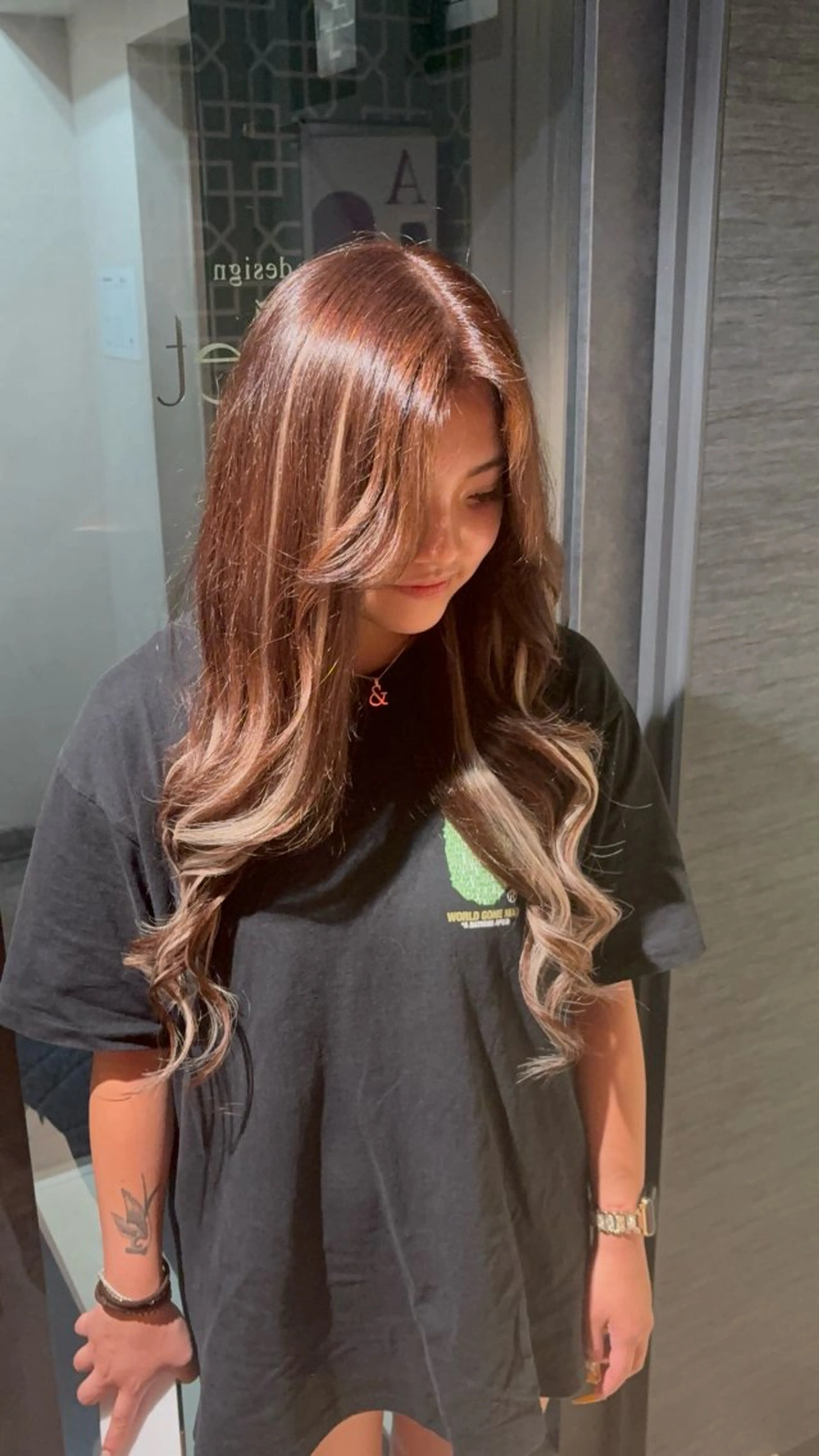 ロング プルエクステ ボブ エクステ ハイライト ロング aito 新宿/ 美髪矯正/髪質改善のヘアスタイル