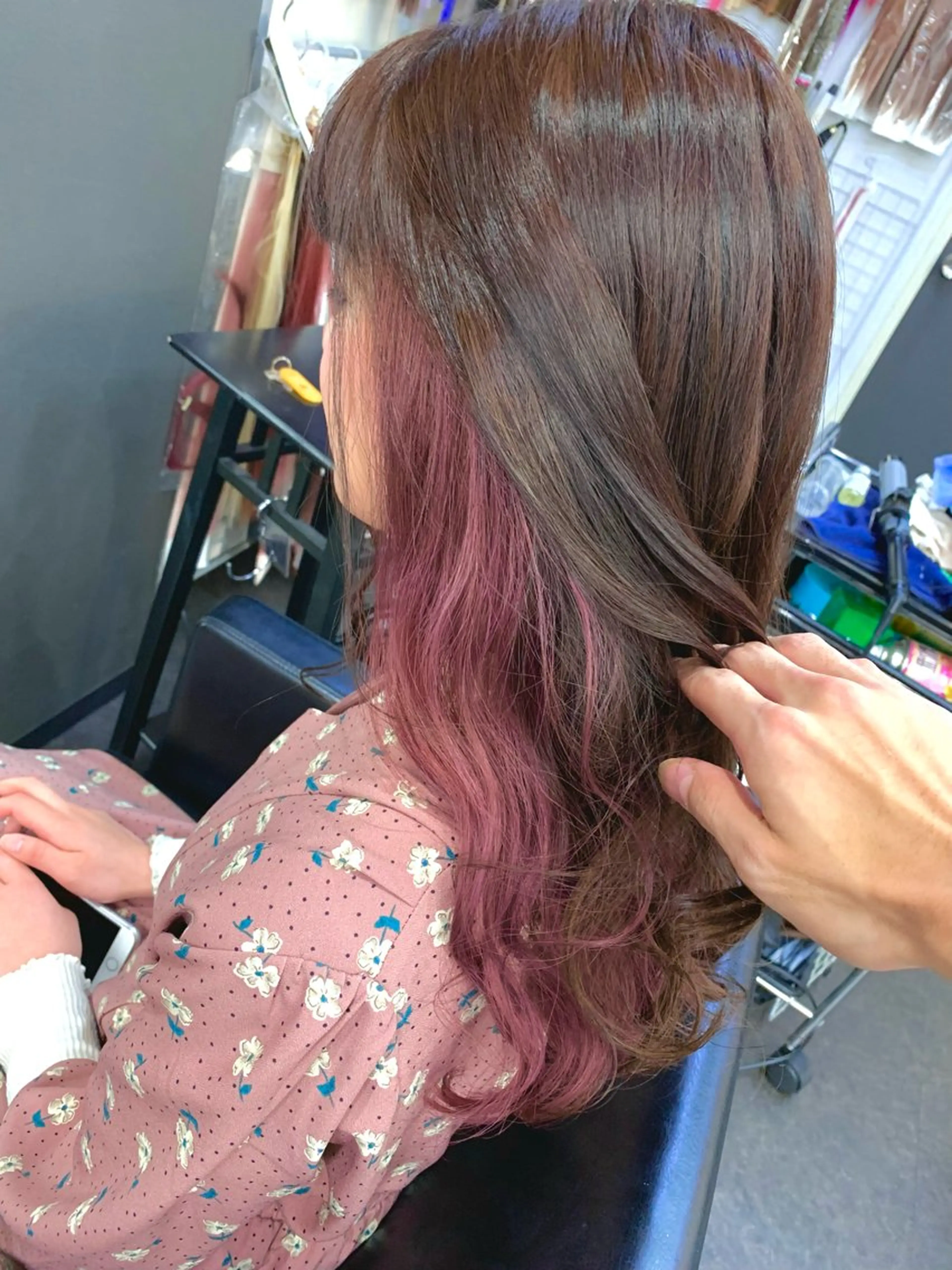 ロング カラー 神野 洸都のヘアスタイル