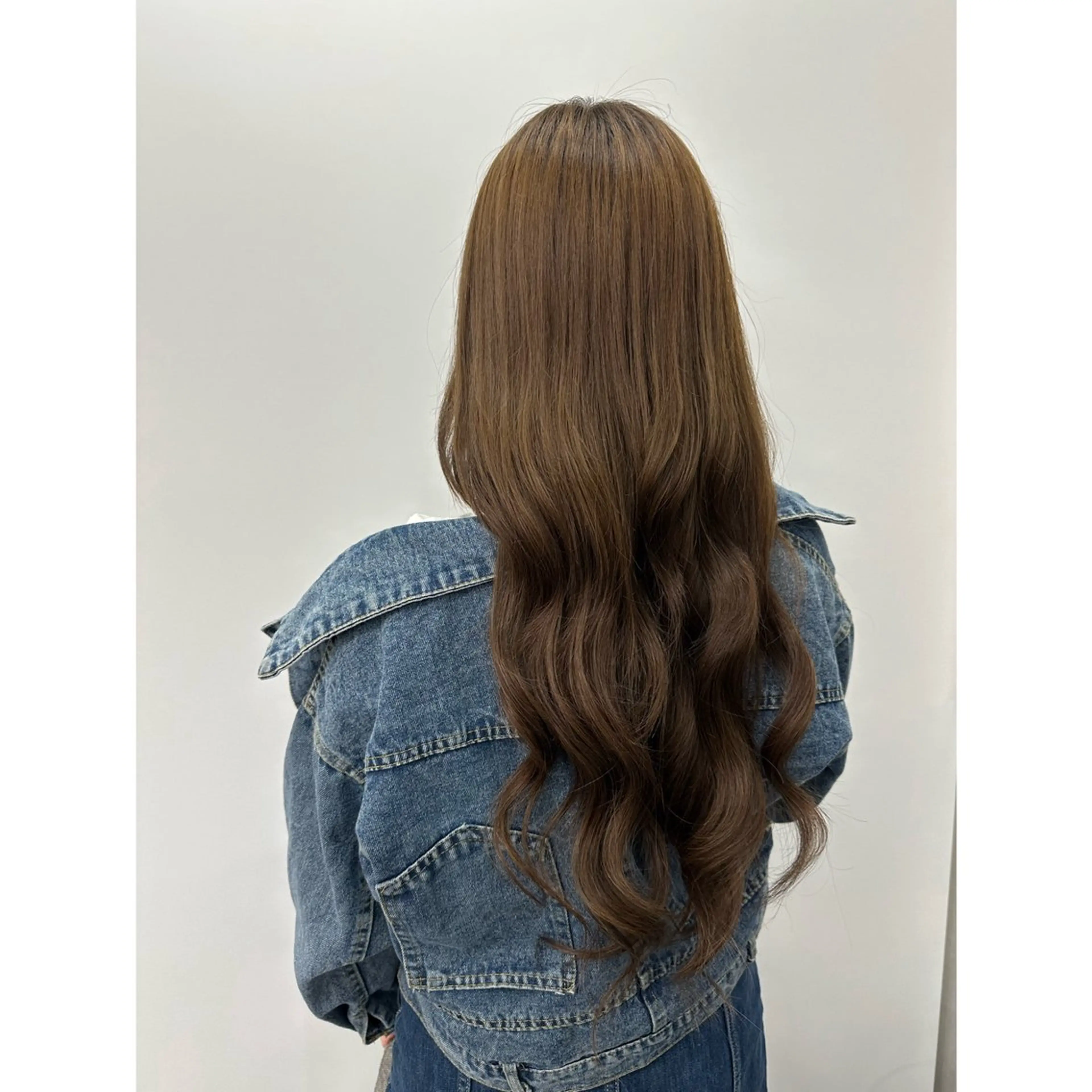 ロング エクステ 韓国ヘア×ハイトーン AYA💫のヘアスタイル