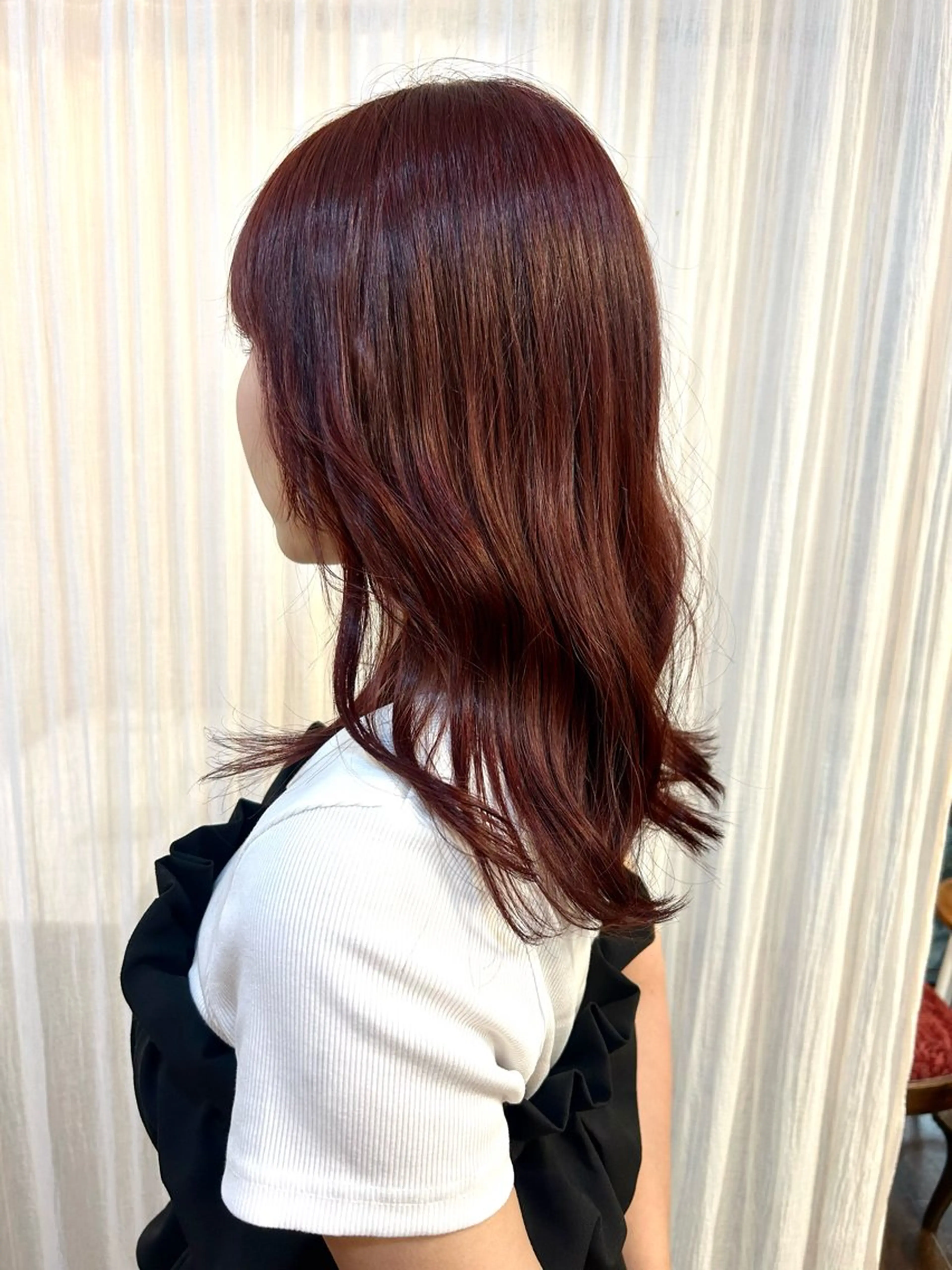 セミロング カラー Masaki ブリーチカラーのヘアスタイル