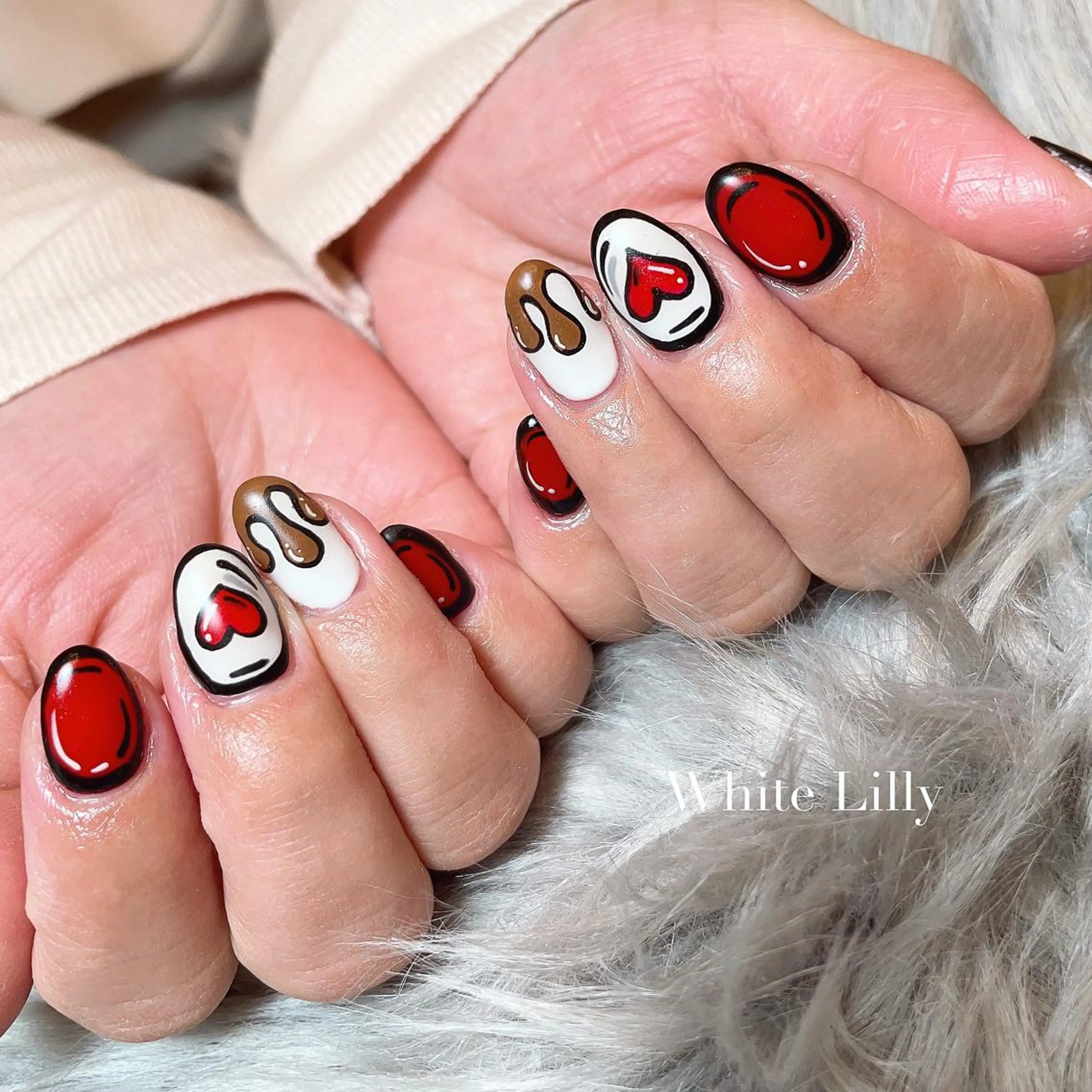 ネイル ハンドネイル White lily所属・牧田 雅世のネイルデザイン
