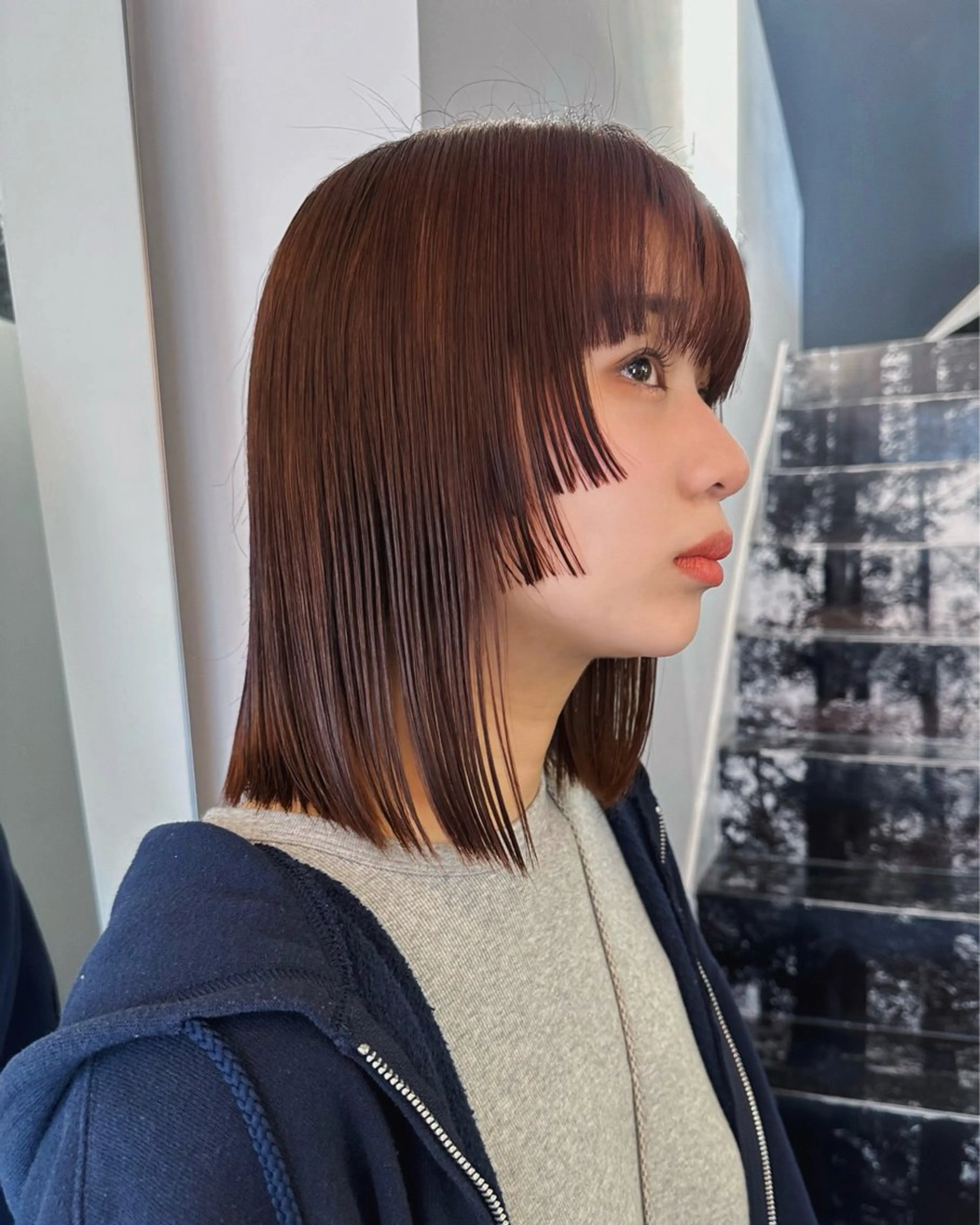 ミディアム カラー レイヤー/パーマ /ウルフ/nabeのヘアスタイル