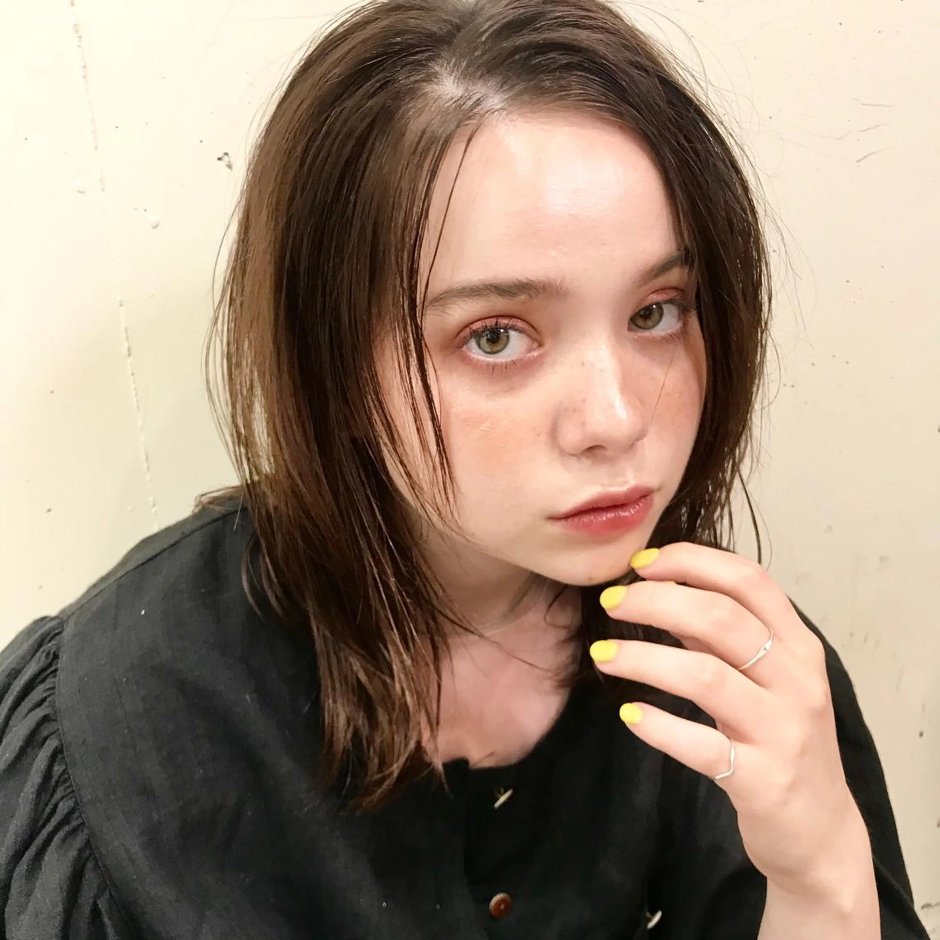 ミディアム カラー スナコザワ レナのヘアスタイル