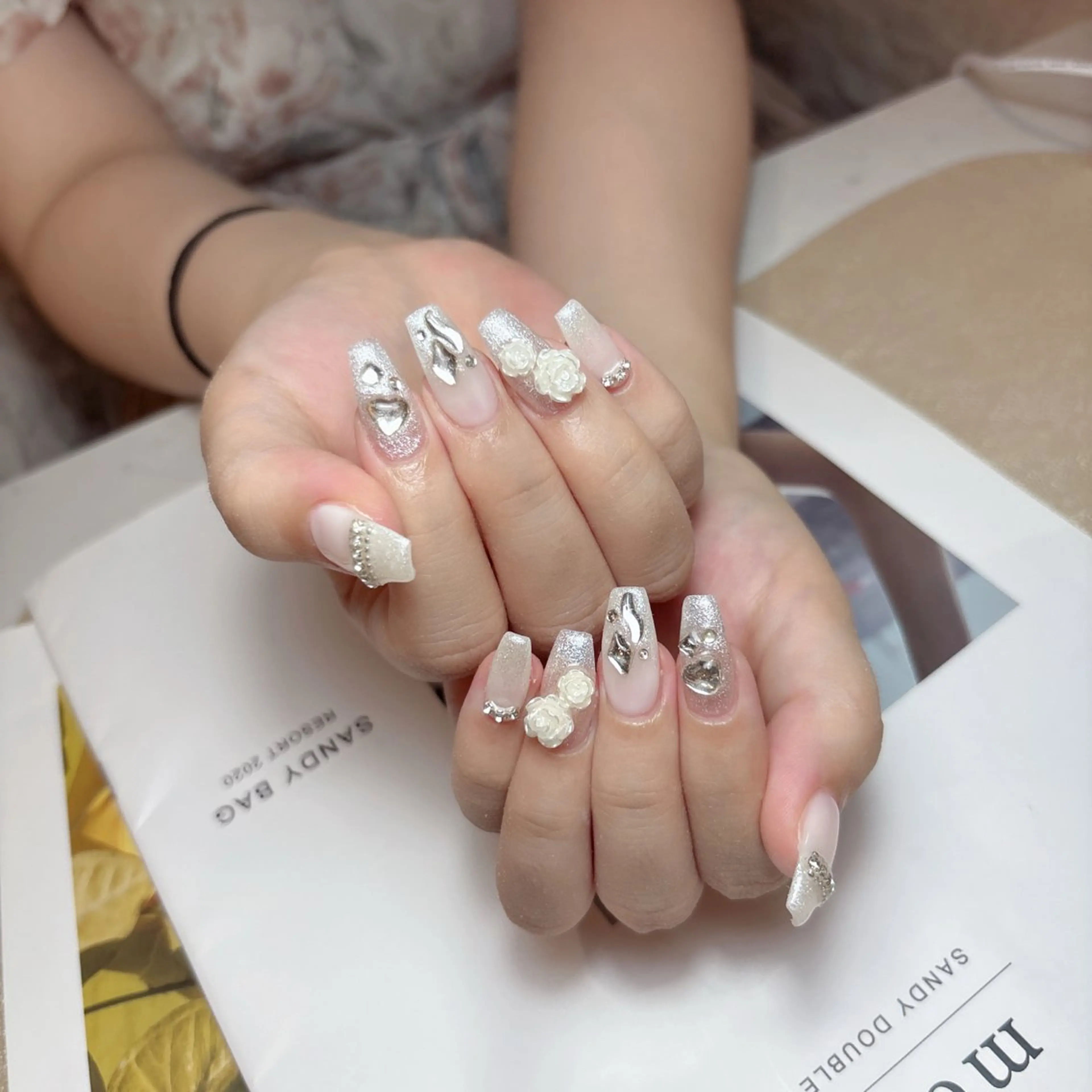 ネイル フットネイル フレンチネイル ジェルネイル ガーリー グラデーション ハンドネイル D.d Nail Moeのネイルデザイン