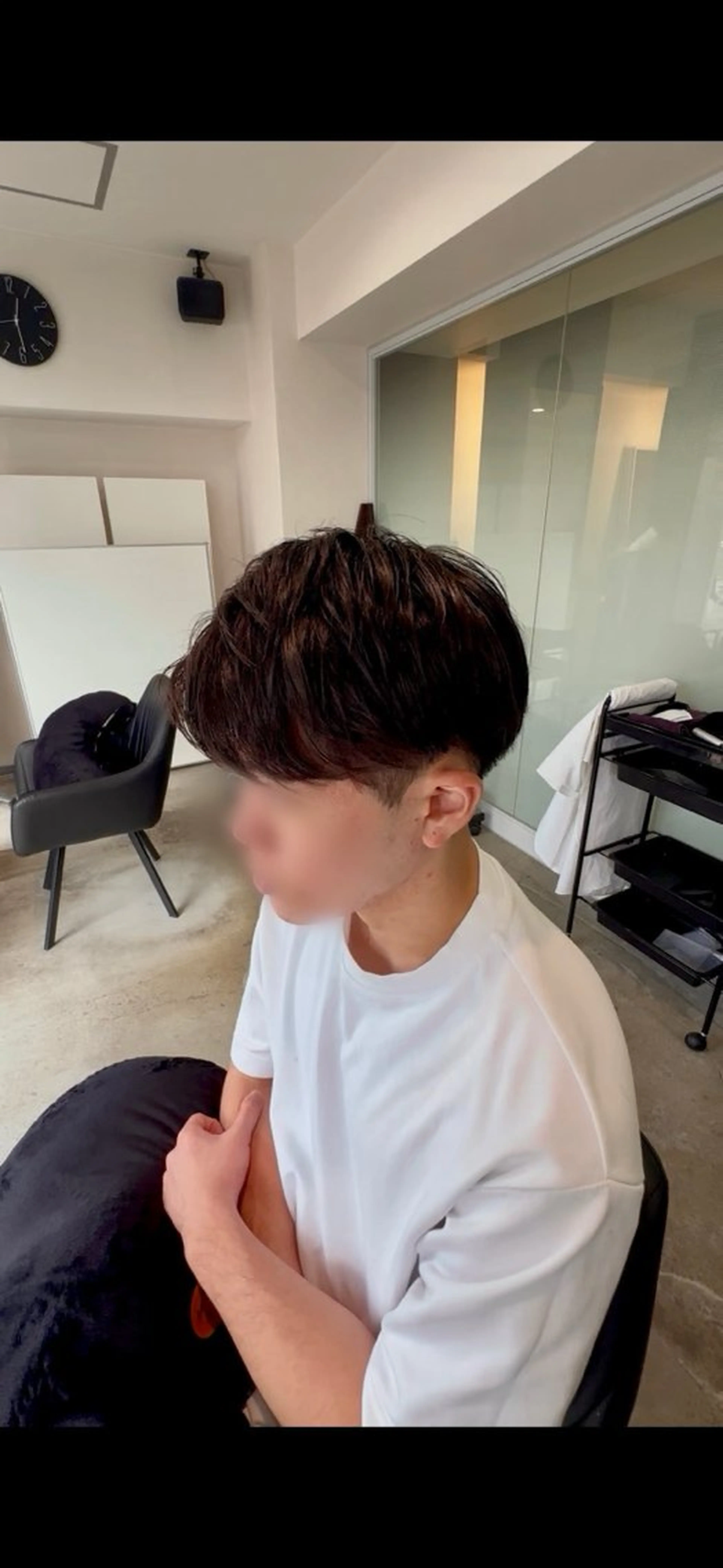 メンズ マッシュ シースルーマッシュ カット メンズカット/シャド ウパーマ/URYUのヘアスタイル