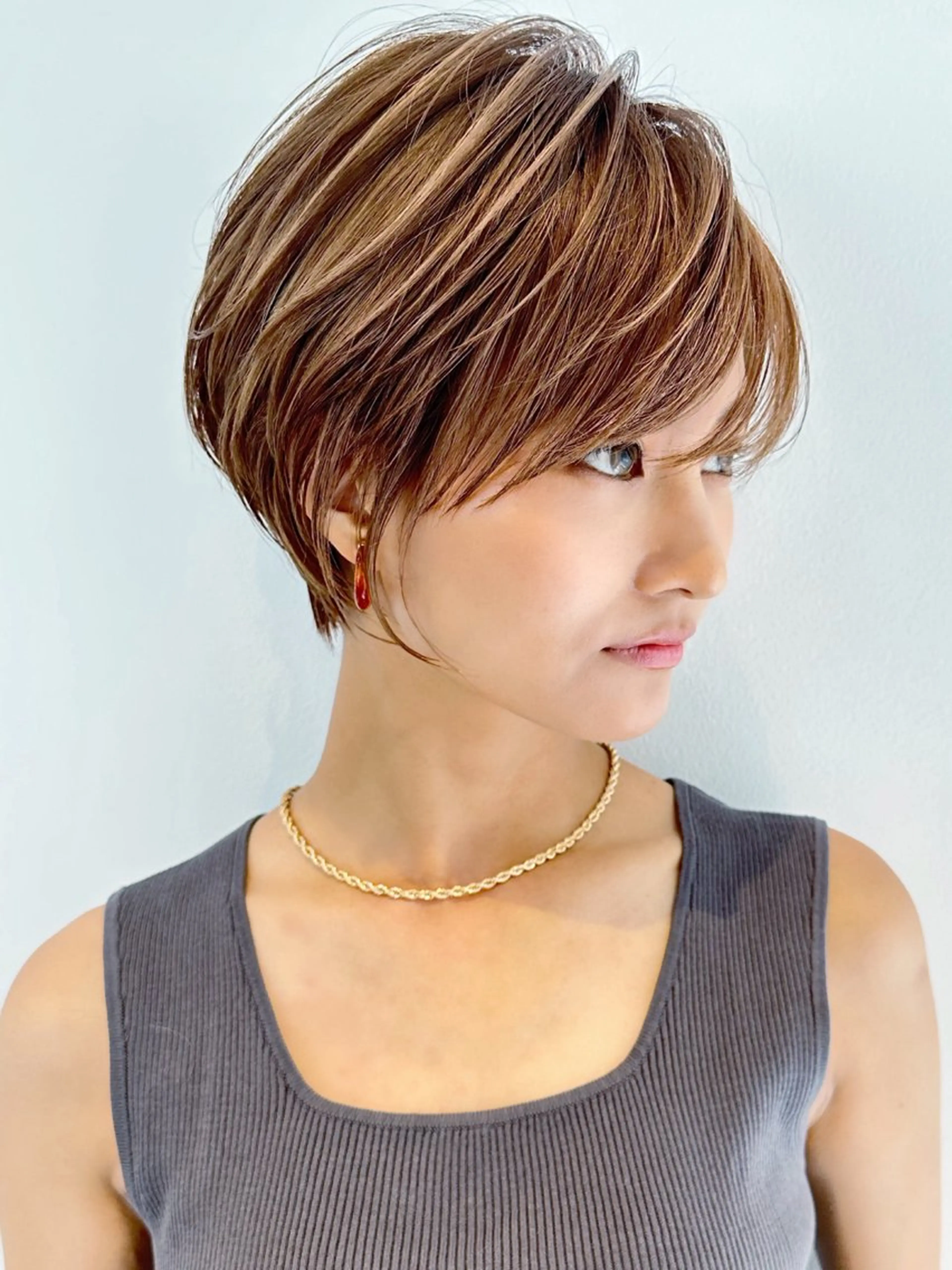 ショート ショート/レイヤー/ 無料/表参道/荒砂のヘアスタイル