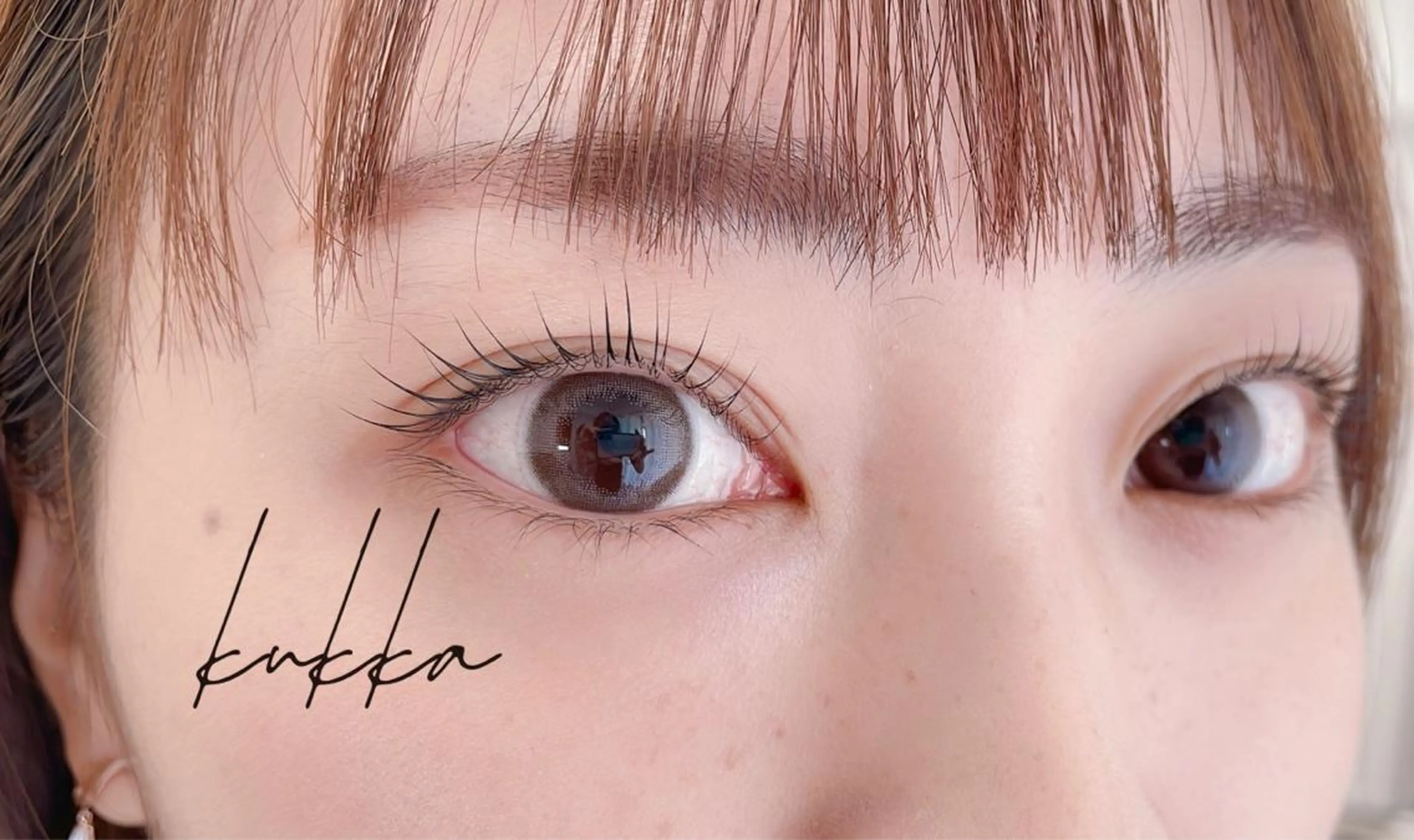 まつげティントパーマ5980円🖤🩷話題のマスカラパーマで次まつげを自然にボリュームUP❣️👀✨の写真