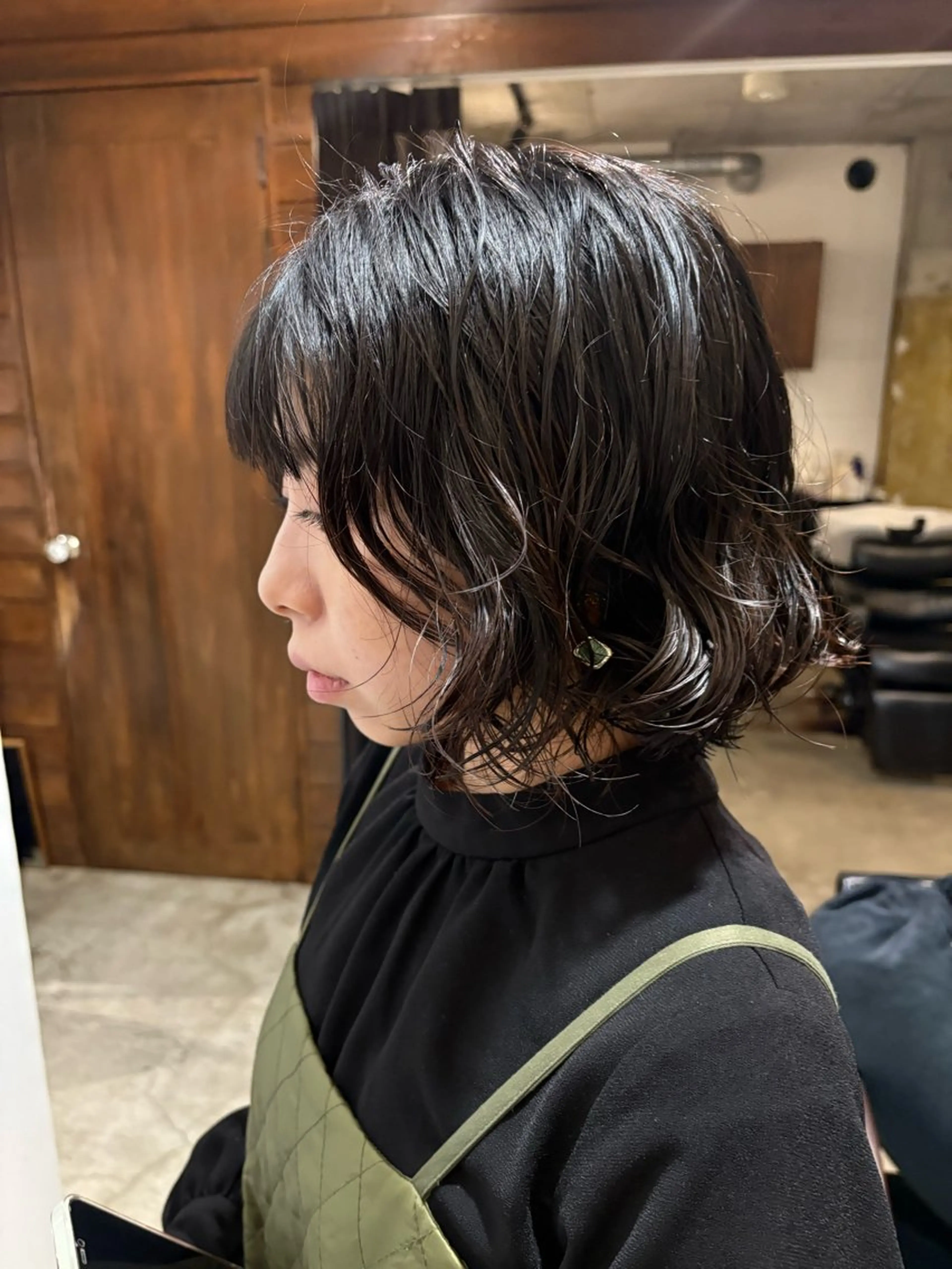 ミディアム パーマ ミディアムパーマ ボブ ウルフカット スパイラルパーマ カット パーマ 【お洒落パーマ】 Elme　肥塚康汰郎のヘアスタイル