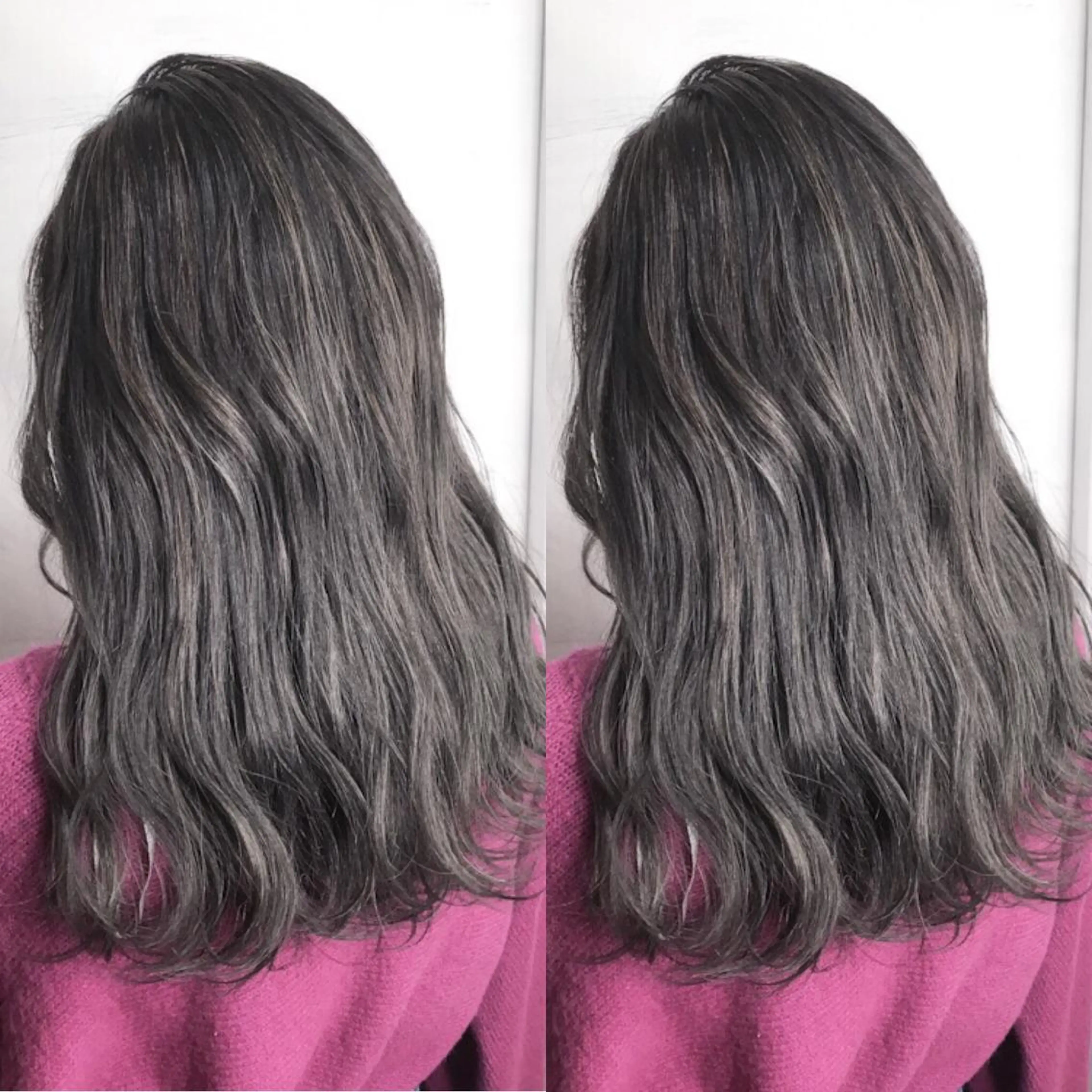 ミディアム カラー アディクシーカラー ハイライトカラー ハイライト カット ヘアカラー BOX mico.のヘアスタイル