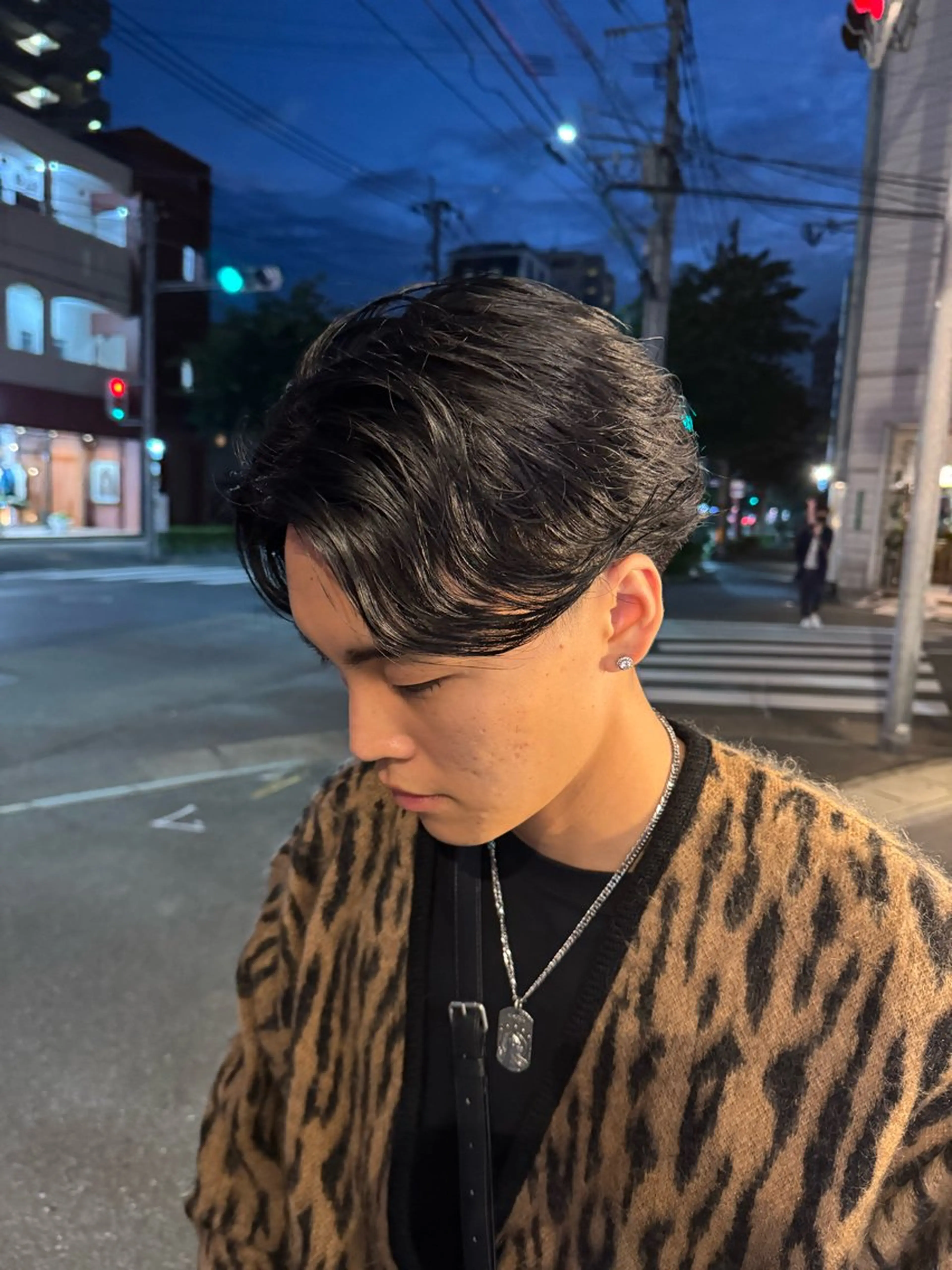 メンズ 平尾/艶カラー/ アッシュ系/中川誠大のヘアスタイル