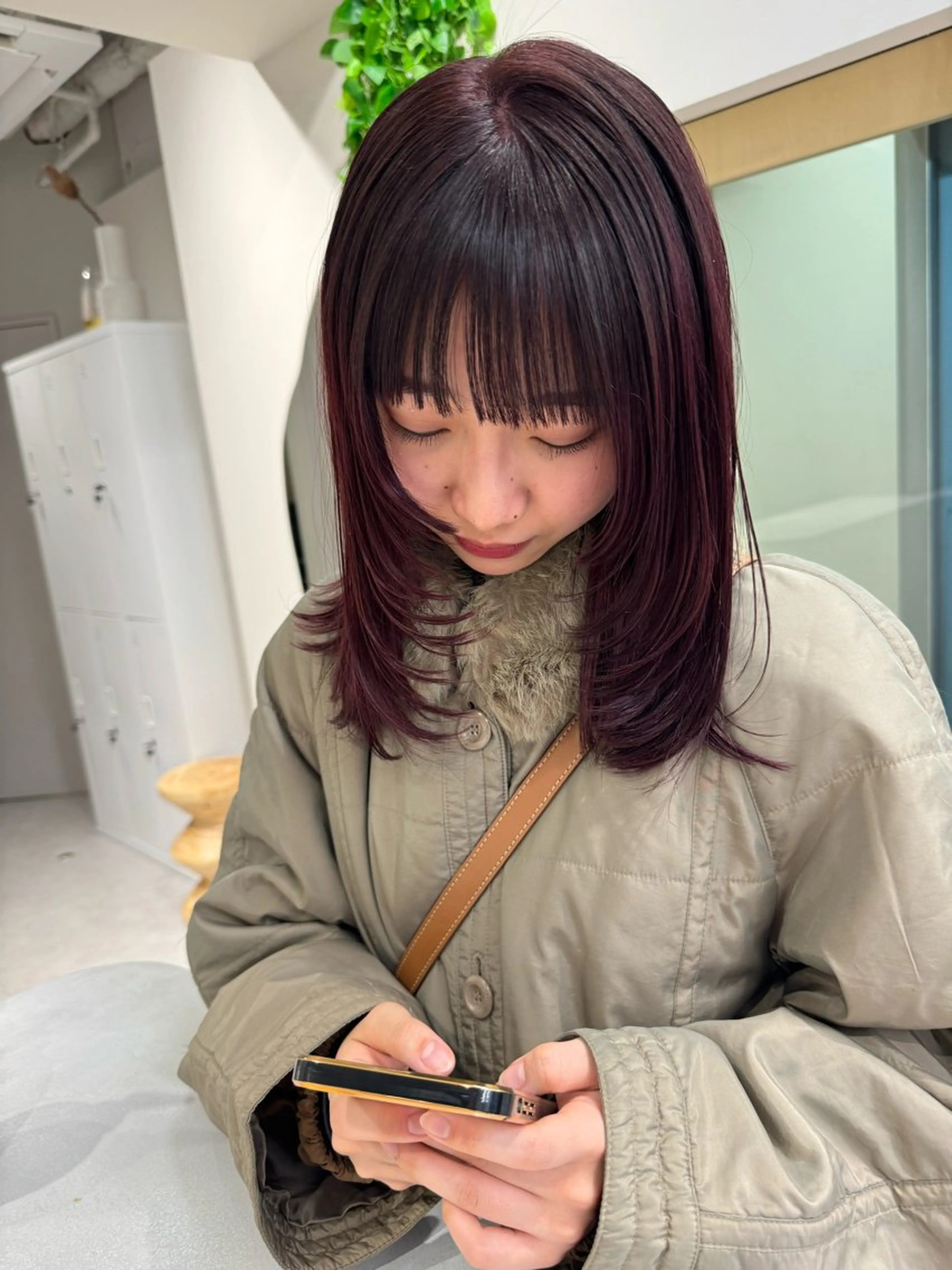 ミディアム カラー 高畑 恵莉 👒 暖色 / 艶髪 🧺のヘアスタイル