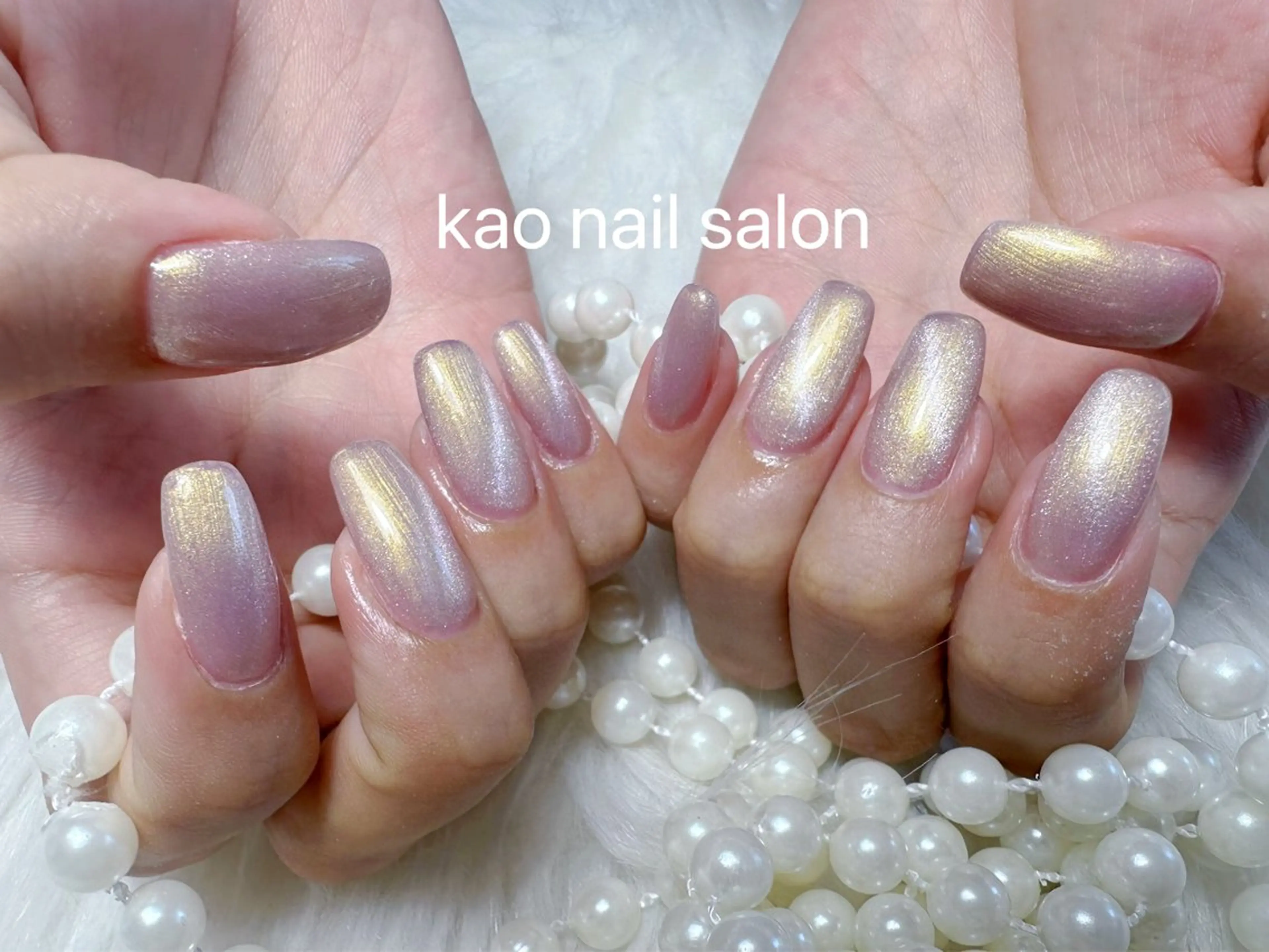 ネイル ハンドネイル kao nail マグネット/長さだしのネイルデザイン