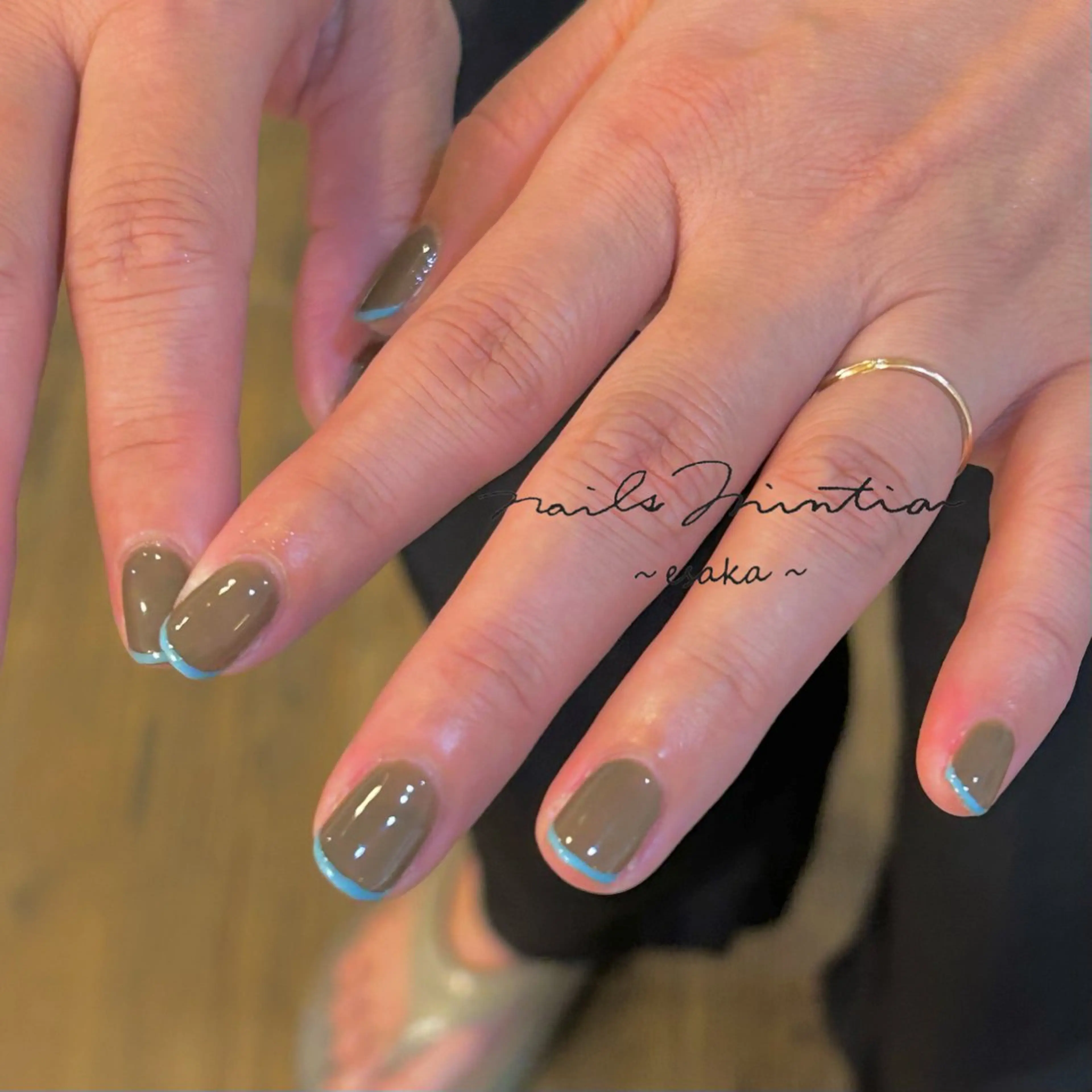 ネイル フレンチネイル ハンドネイル nails Mintia ～esaka～所属・松本 麻子のネイルデザイン