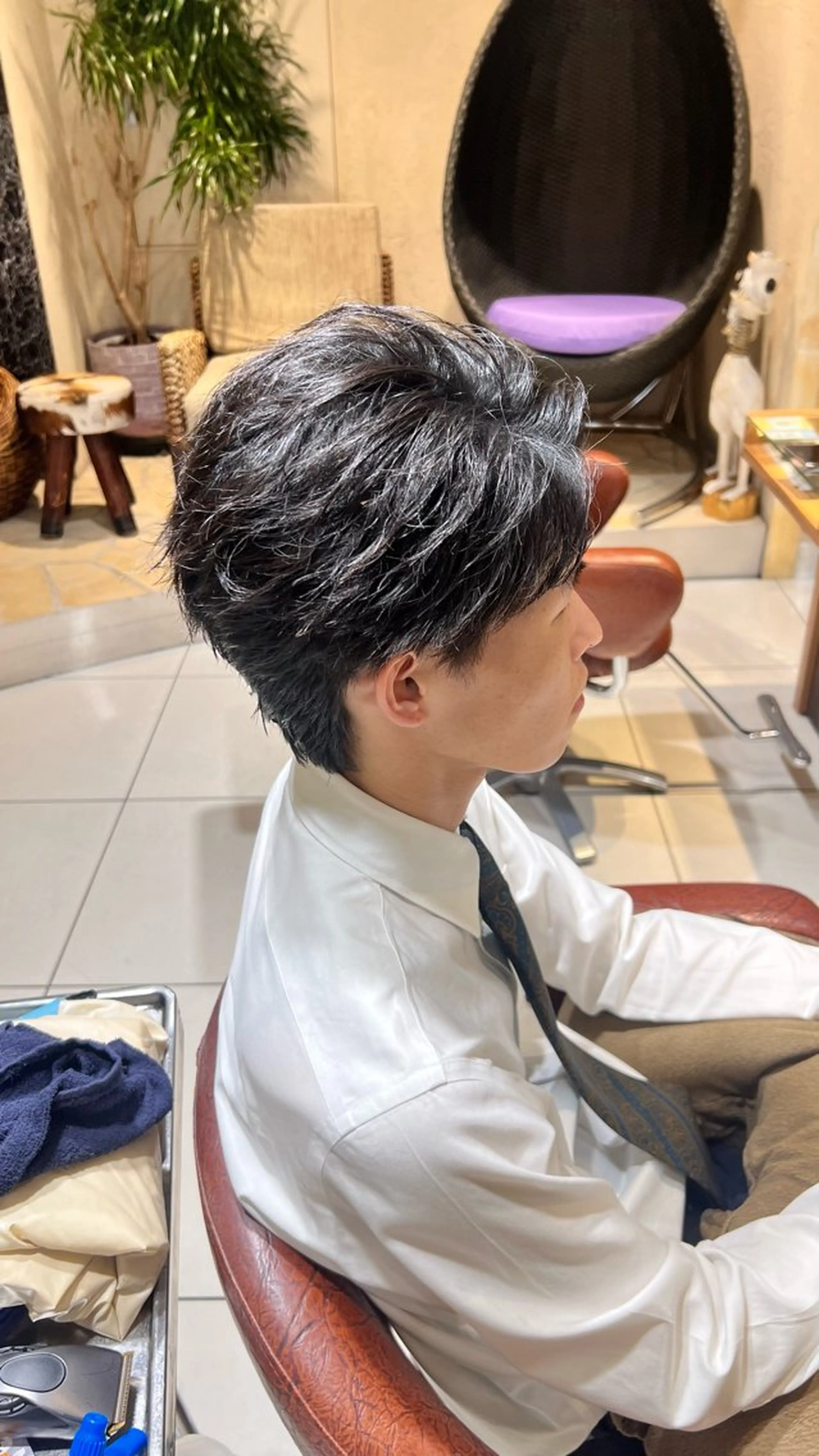 ショート メンズ メンズパーマ ショートヘア カット 新宿/メンズパーマ/ メンズ特化/和田瑞生のヘアスタイル