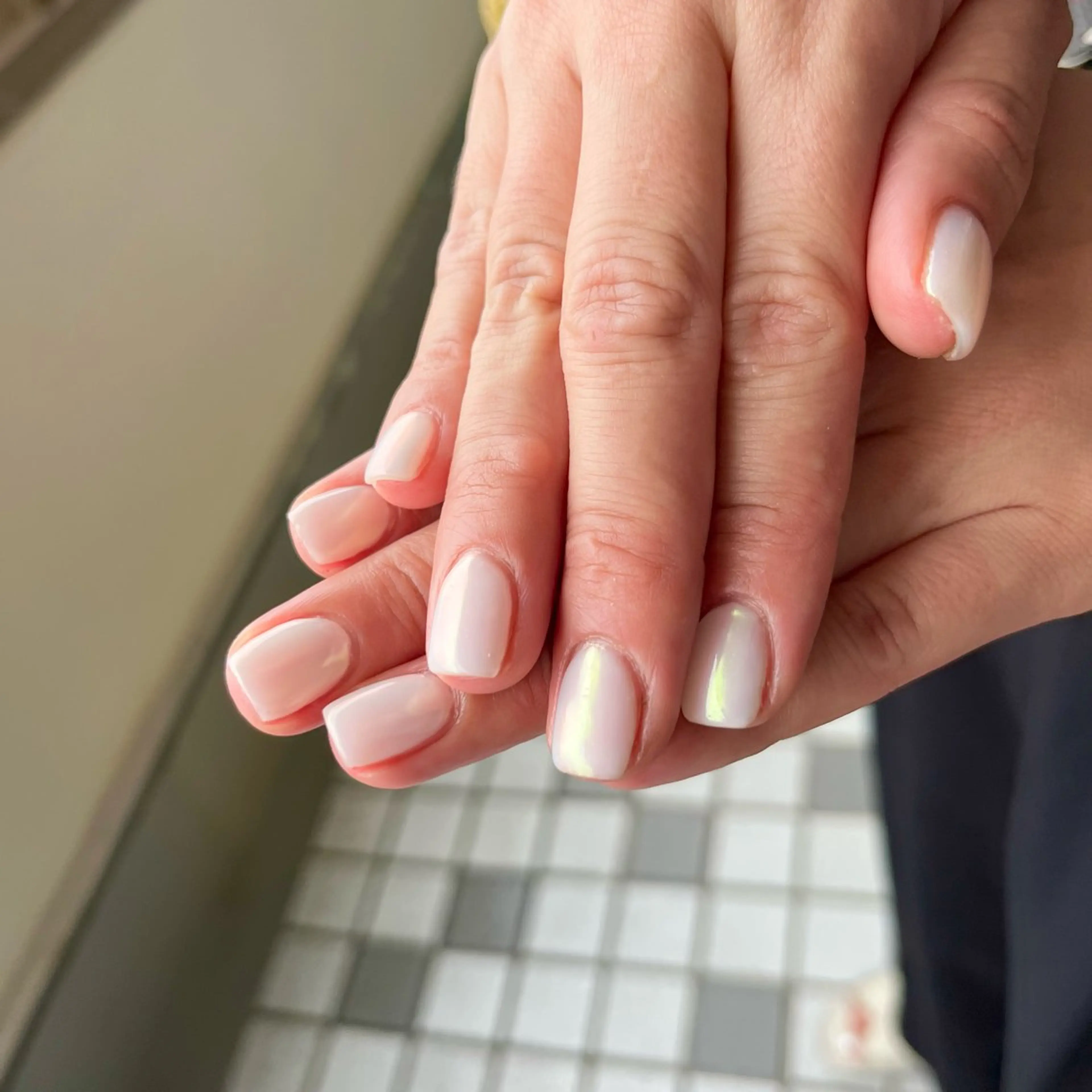 ネイル オーロラネイル ミラーネイル ハンドネイル Momonails Ayanoのネイルデザイン